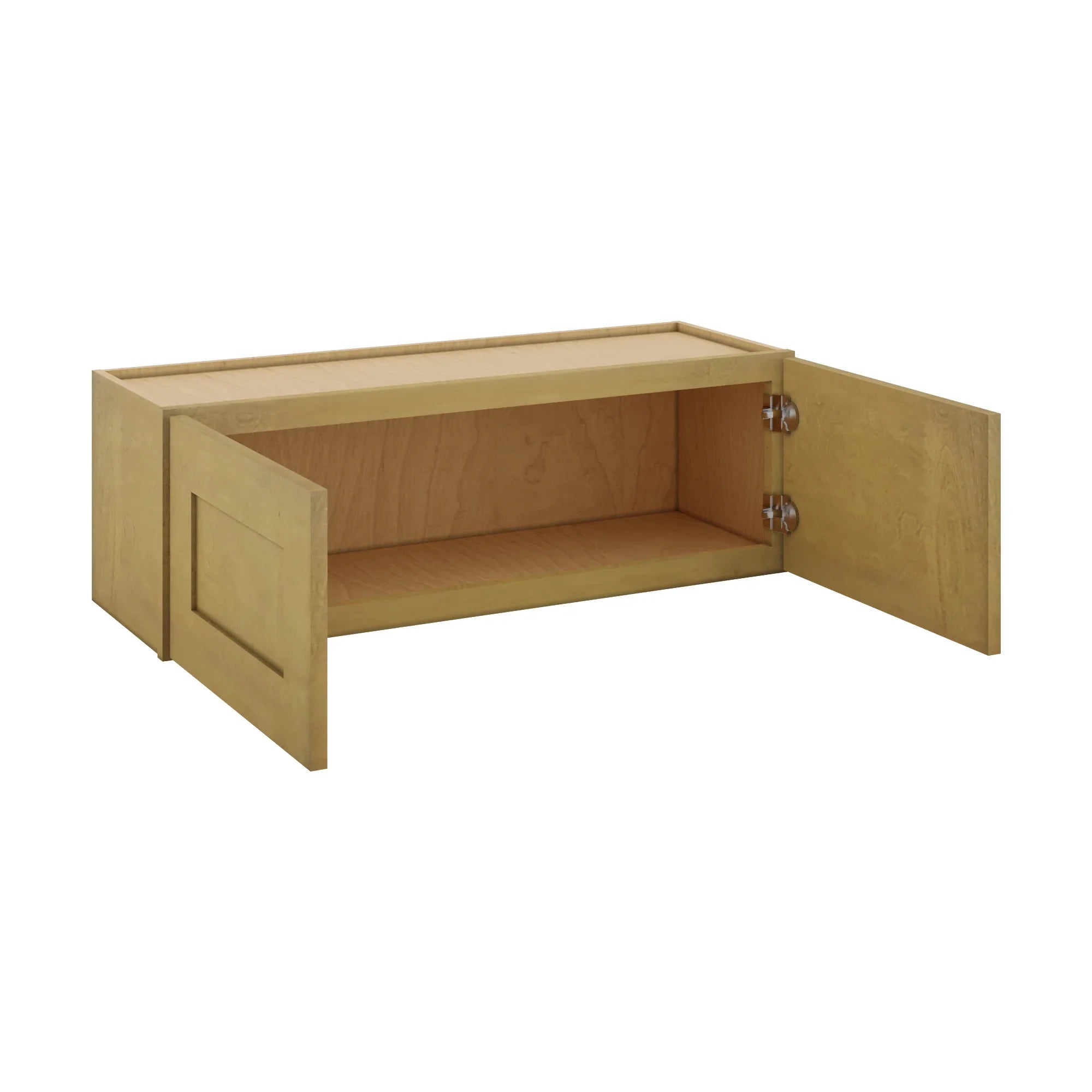 Modernform Cabinet Natural Shaker 36" W X 12" H X 12" D Double Door Wall Cabinet