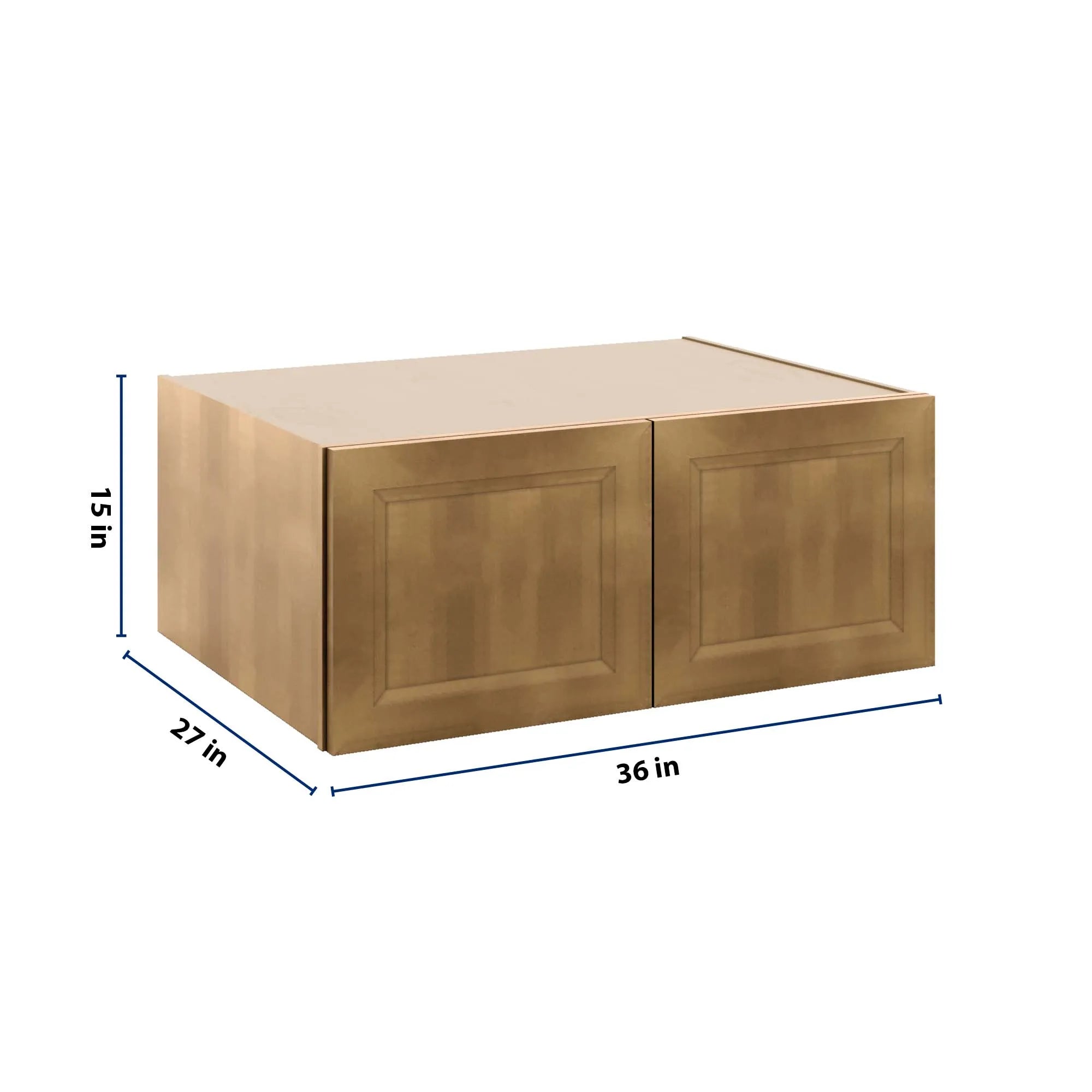 J&K Butterscotch B8 Refrigerator Wall Cabinet - 36" W x 15" H x 27" D