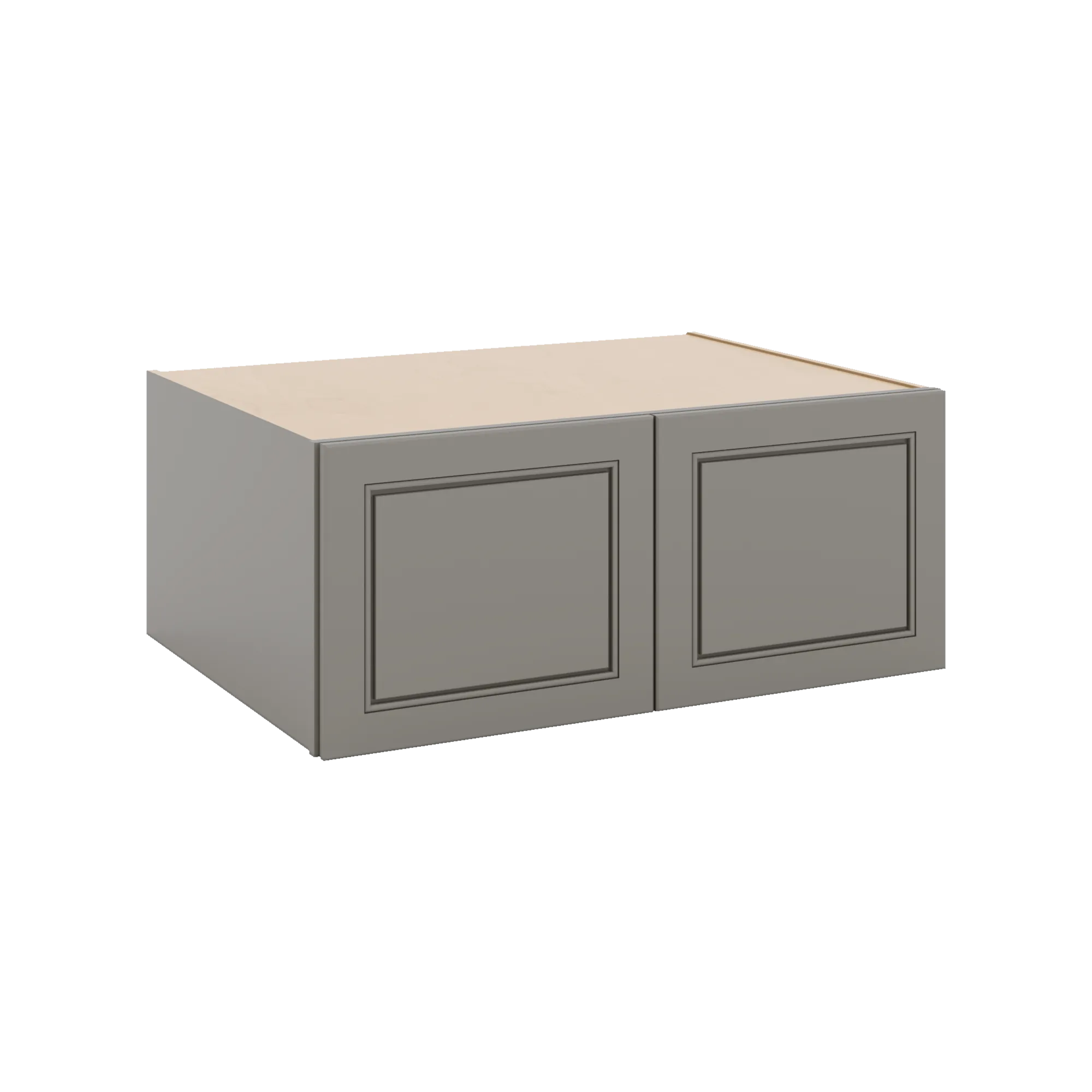 J&K Greige K3 Refrigerator Wall Cabinet - 36" W x 15" H x 27" D