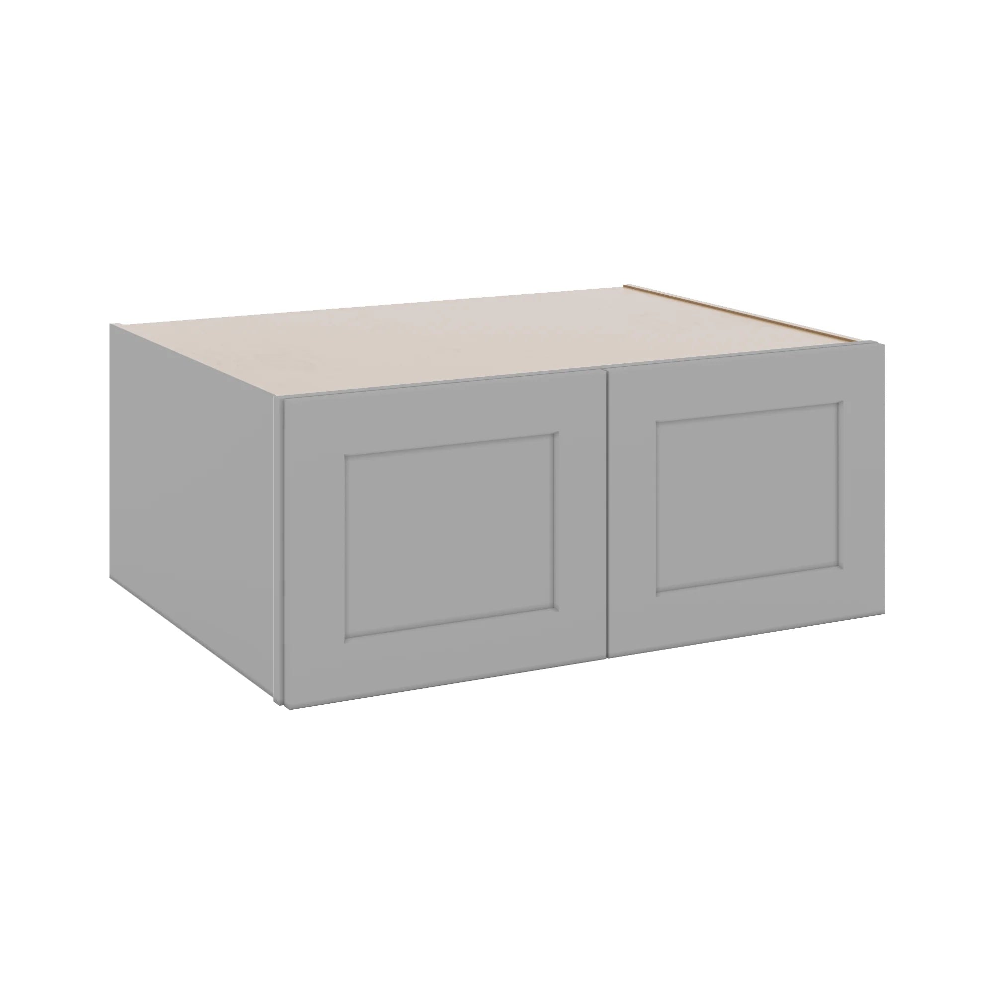 J&K Castle Grey S5 Refrigerator Wall Cabinet - 36" W x 15" H x 27" D