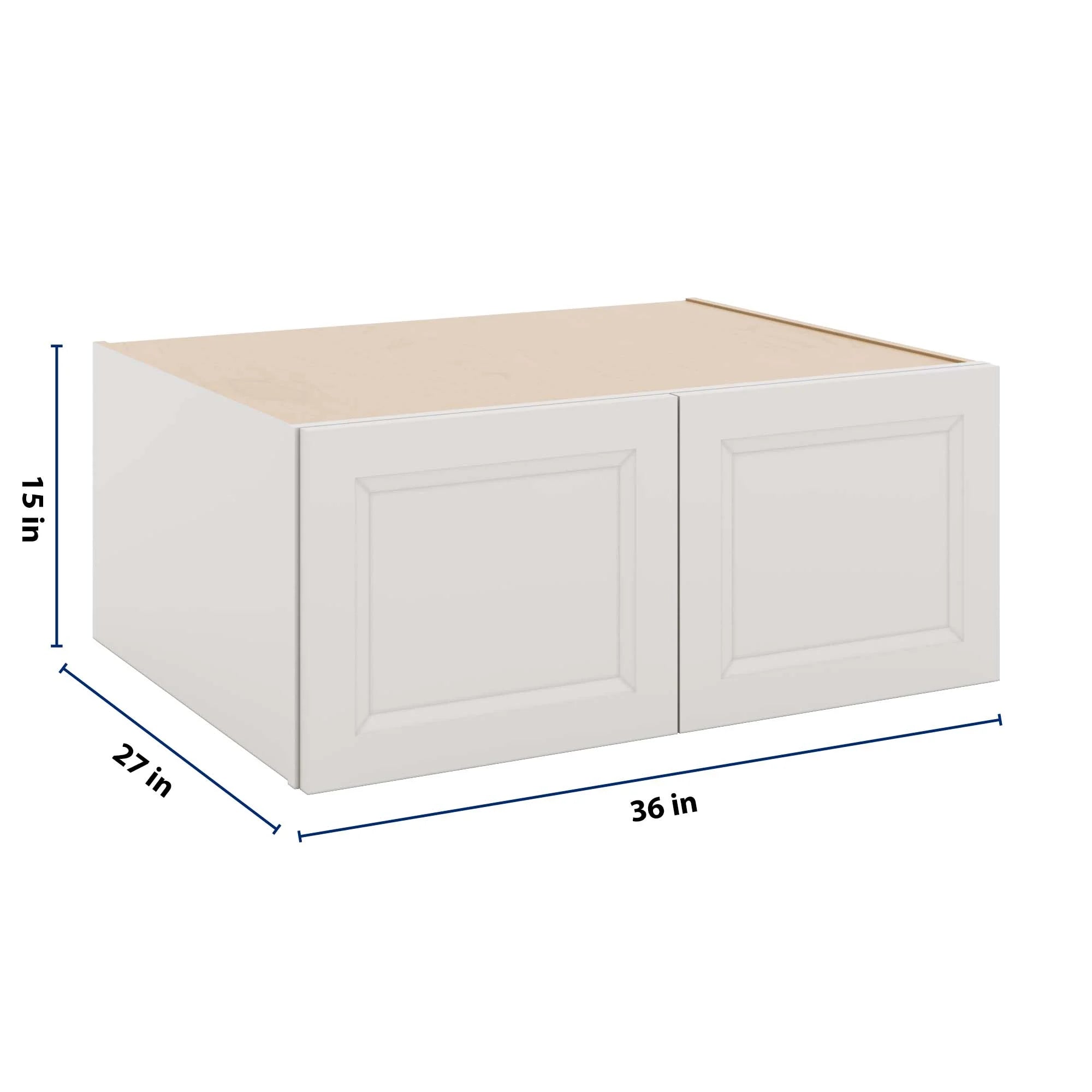 J&K Pure B5 Refrigerator Wall Cabinet - 36" W x 15" H x 27" D