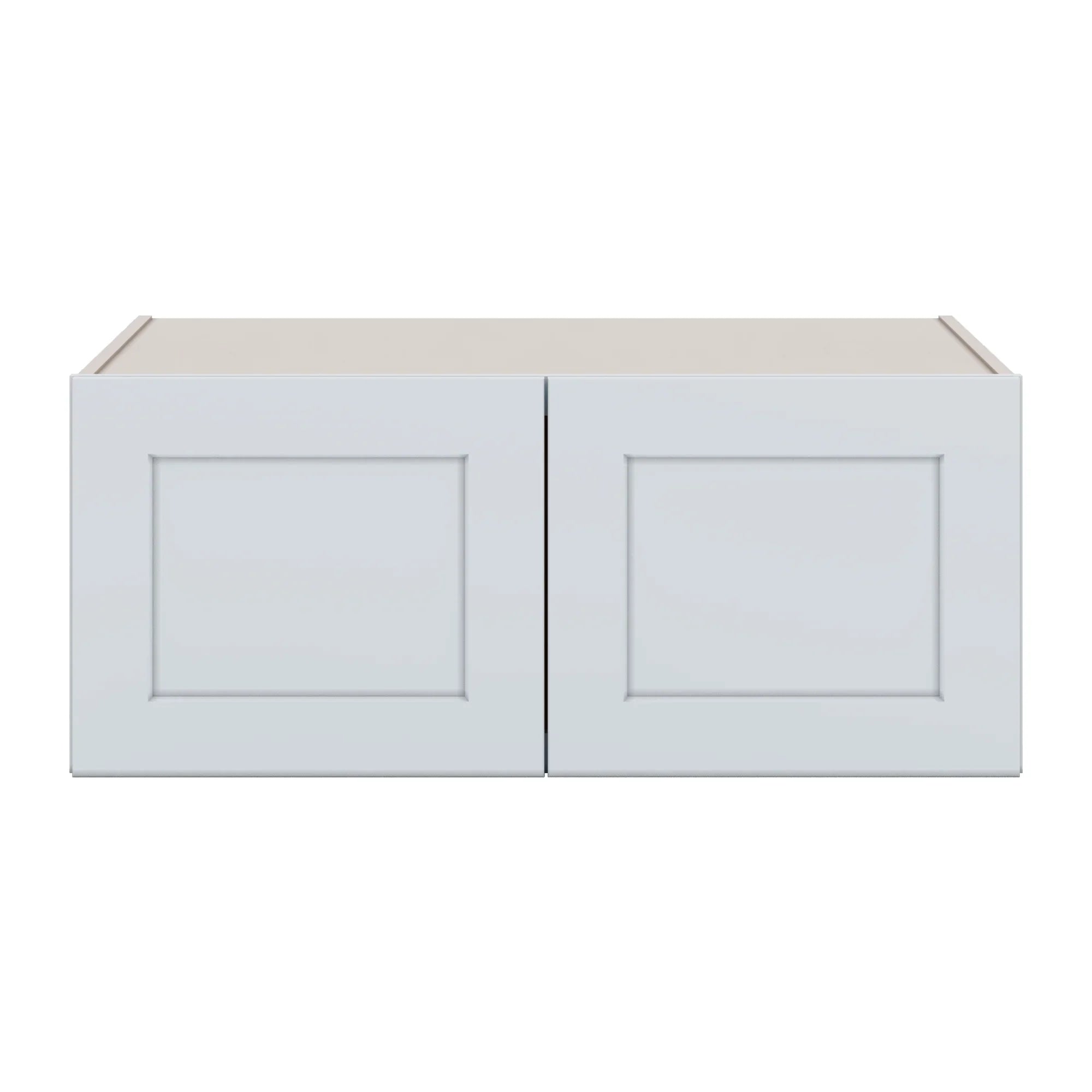 J&K White Shaker S8 Refrigerator Wall Cabinet   36" W x 15" H x 27" D