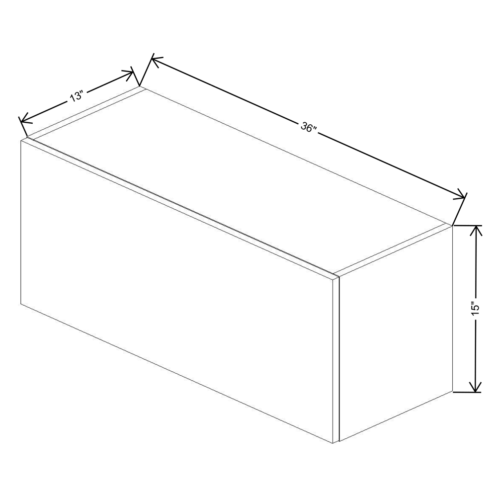 Fabuwood Illume Catalina Muratti 4 15" High Lift Up Wall