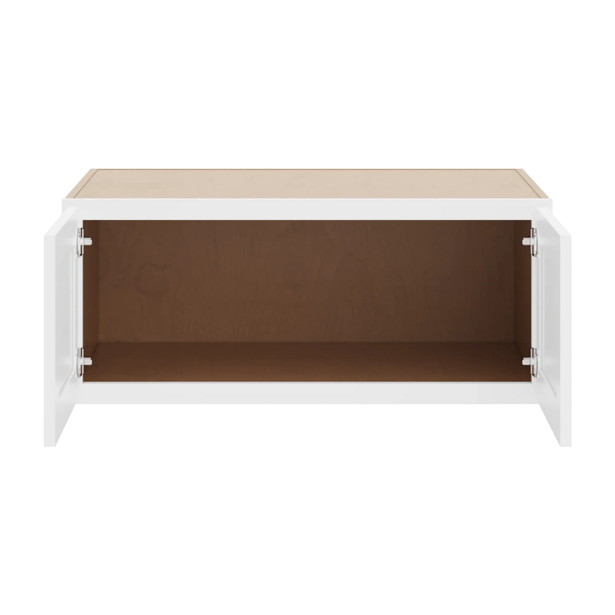 cnc luxor white 36 w x 15 h x 24 d double door wall cabinet