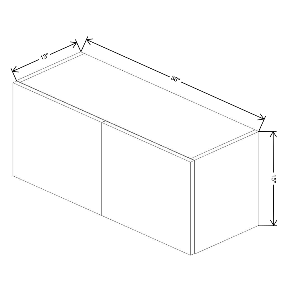 Fabuwood Illume Tuscany Nocce 3  15" High Wall