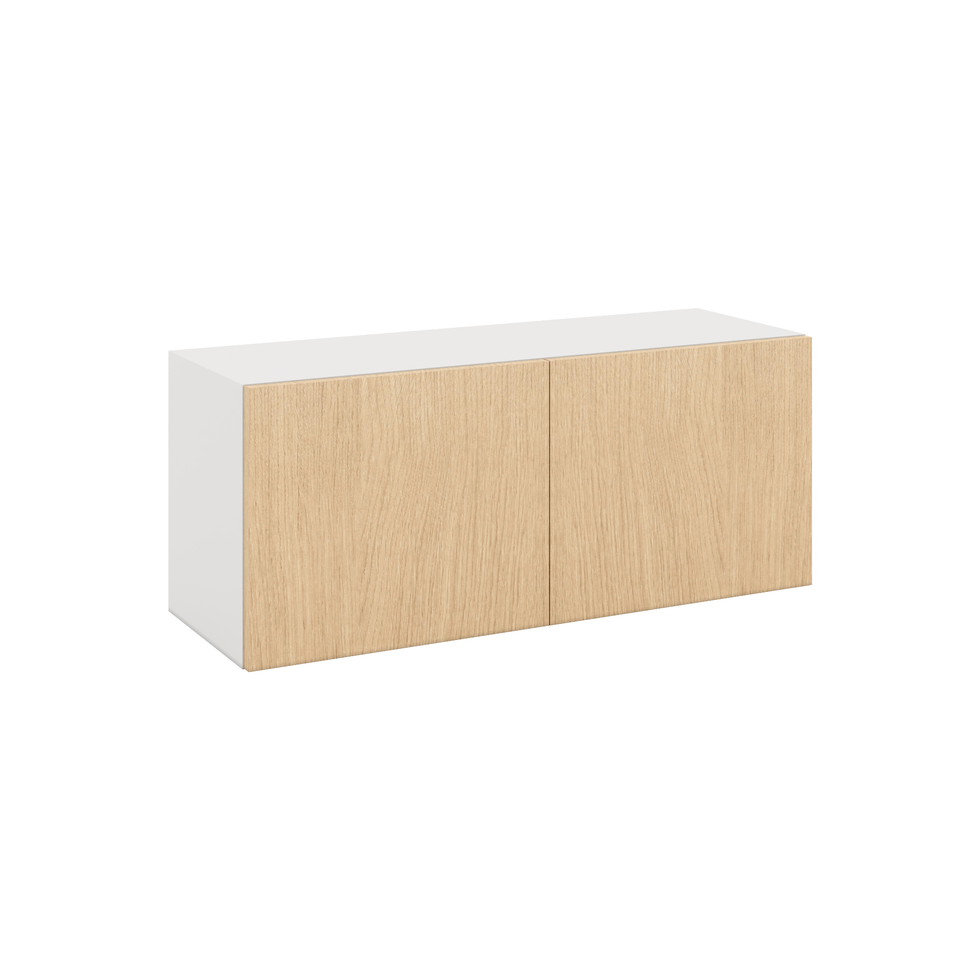 Modernform Cabinet Natural Oak 36" W X 15" H X 12" D Double Door Wall Cabinet