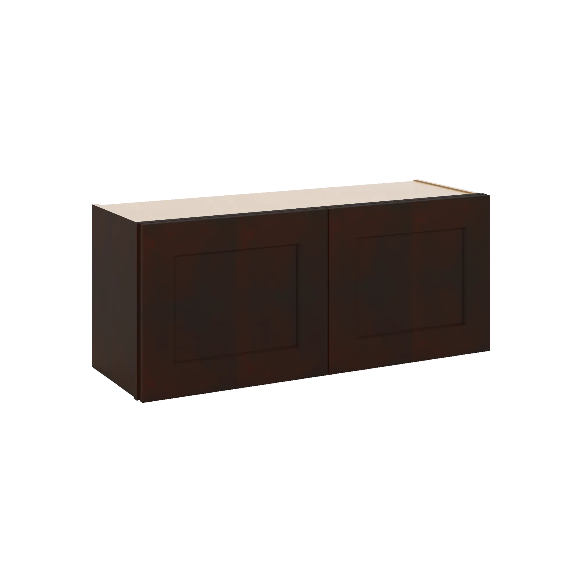J&K Java Coffee S1 Double Door Wall Cabinet - 36" W x 15" H