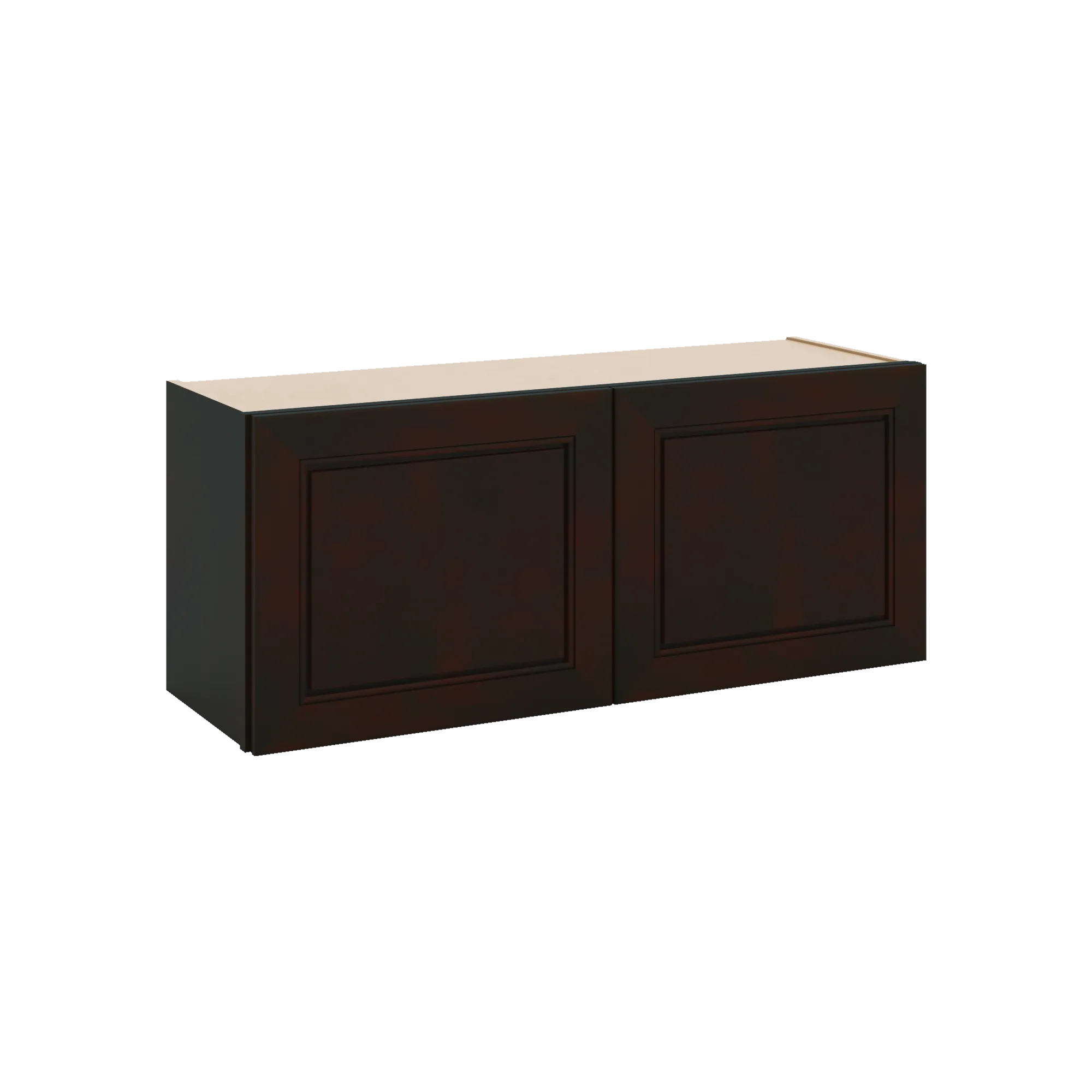 J&K Espresso K8 Double Door Wall Cabinet - 36" W x 15" H