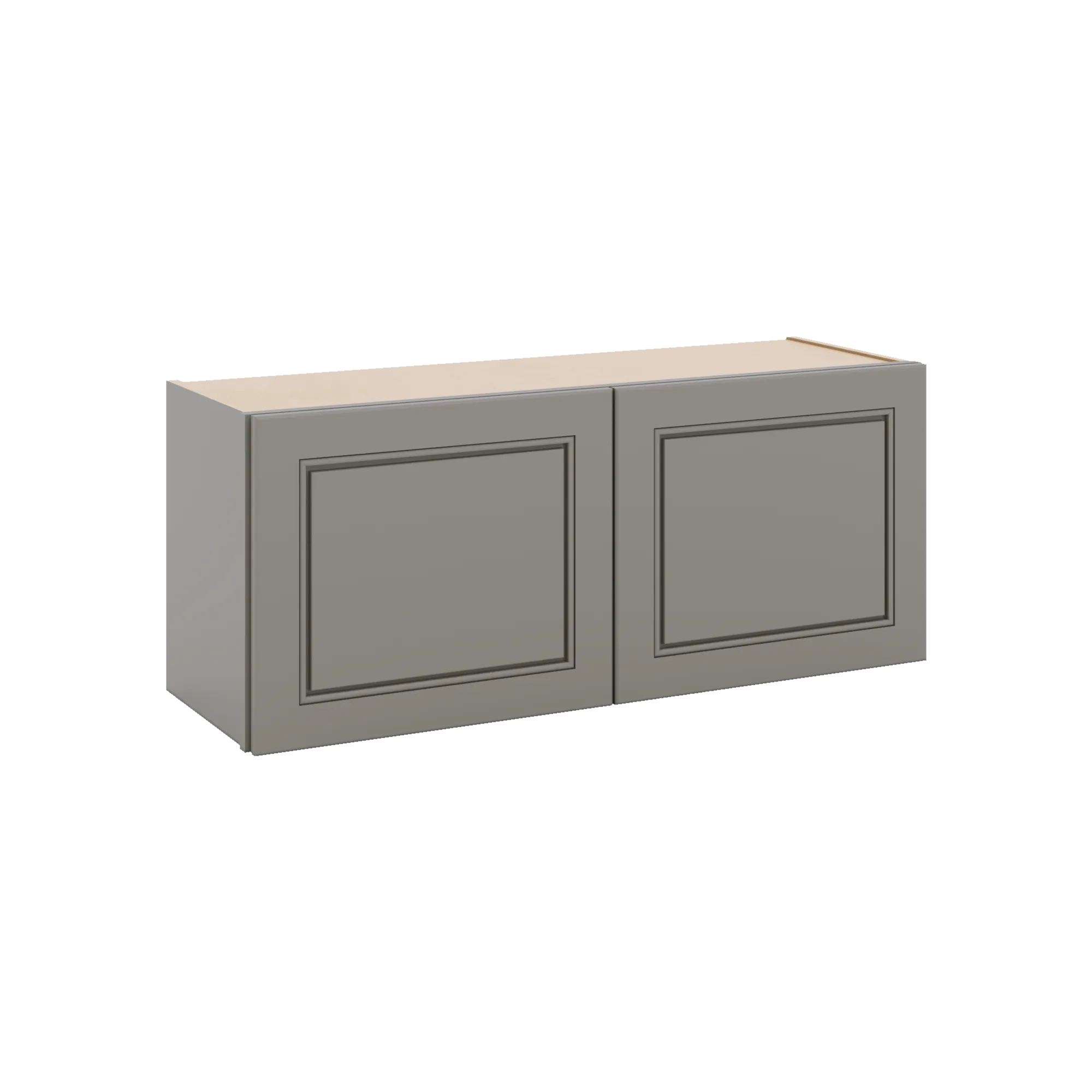 J&K Greige K3 Double Door Wall Cabinet - 36" W x 15" H