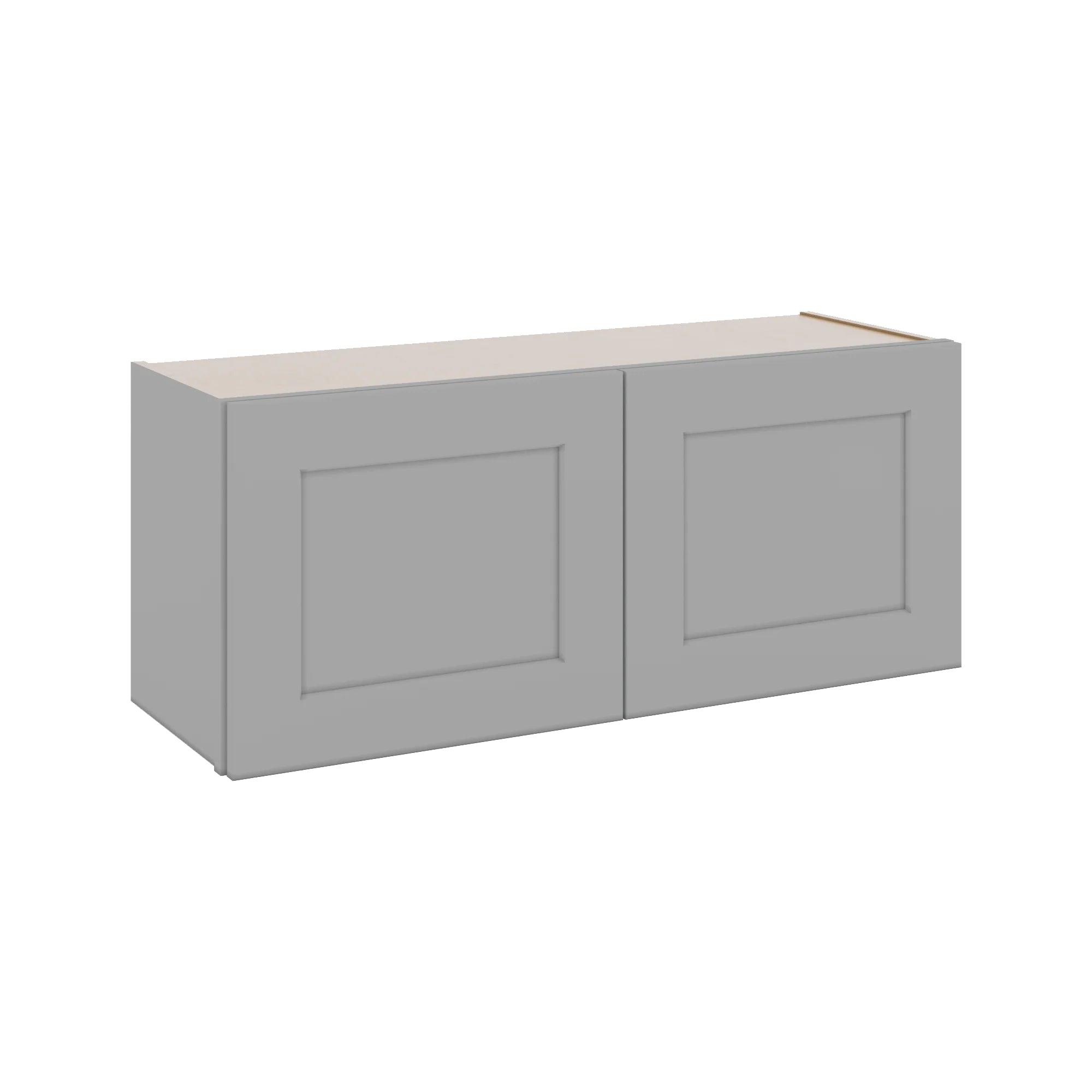 J&K Castle Grey S5 Double Door Wall Cabinet - 36" W x 15" H