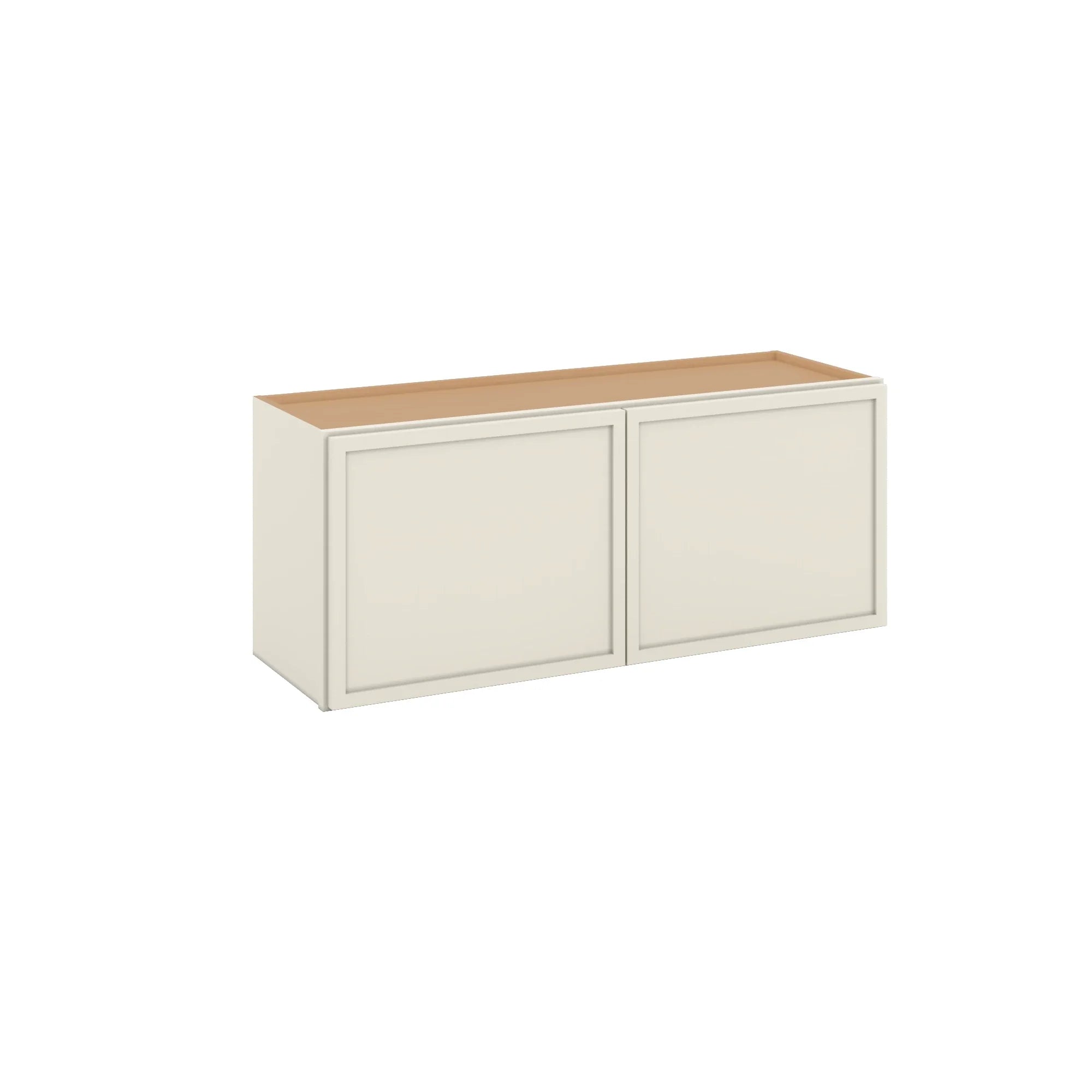 Modernform Cabinet Slim Dove White 36" W X 15" H X 12" D Double Door Wall Cabinet