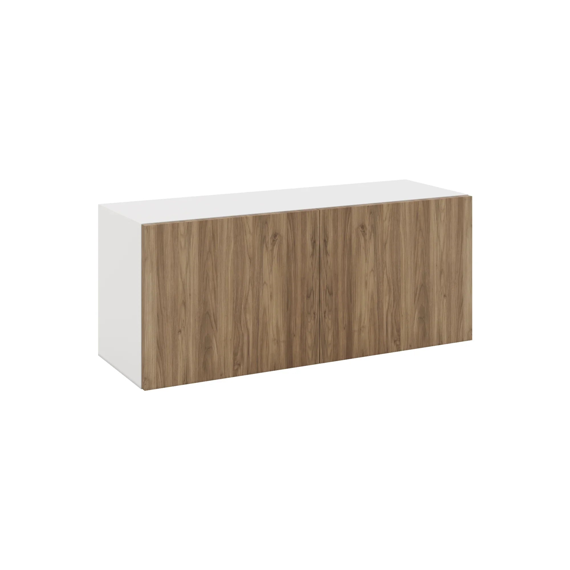 Modernform Cabinet Walnut 36" W X 15" H X 12" D Double Door Wall Cabinet