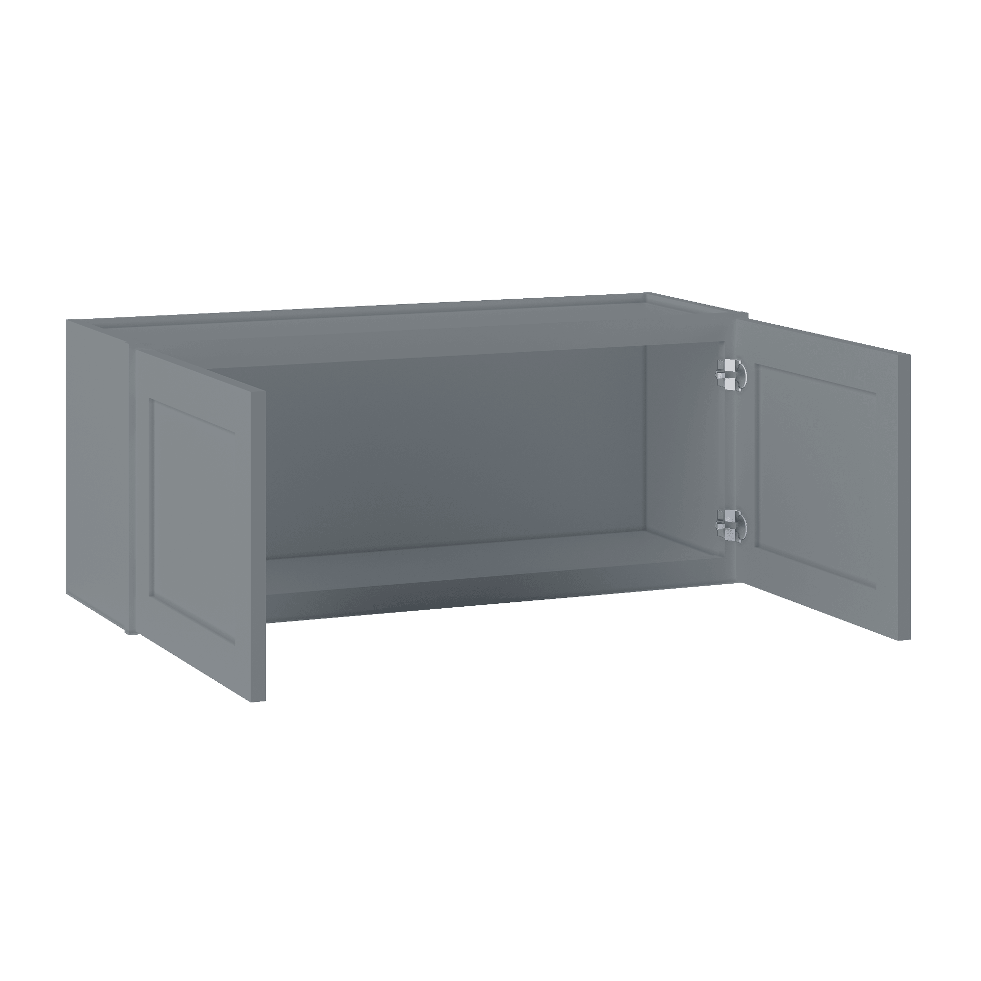 Wall Kitchen Cabinet W3615 Colonial Gray LessCare 36 in. width 15 in. height 12 in. depth