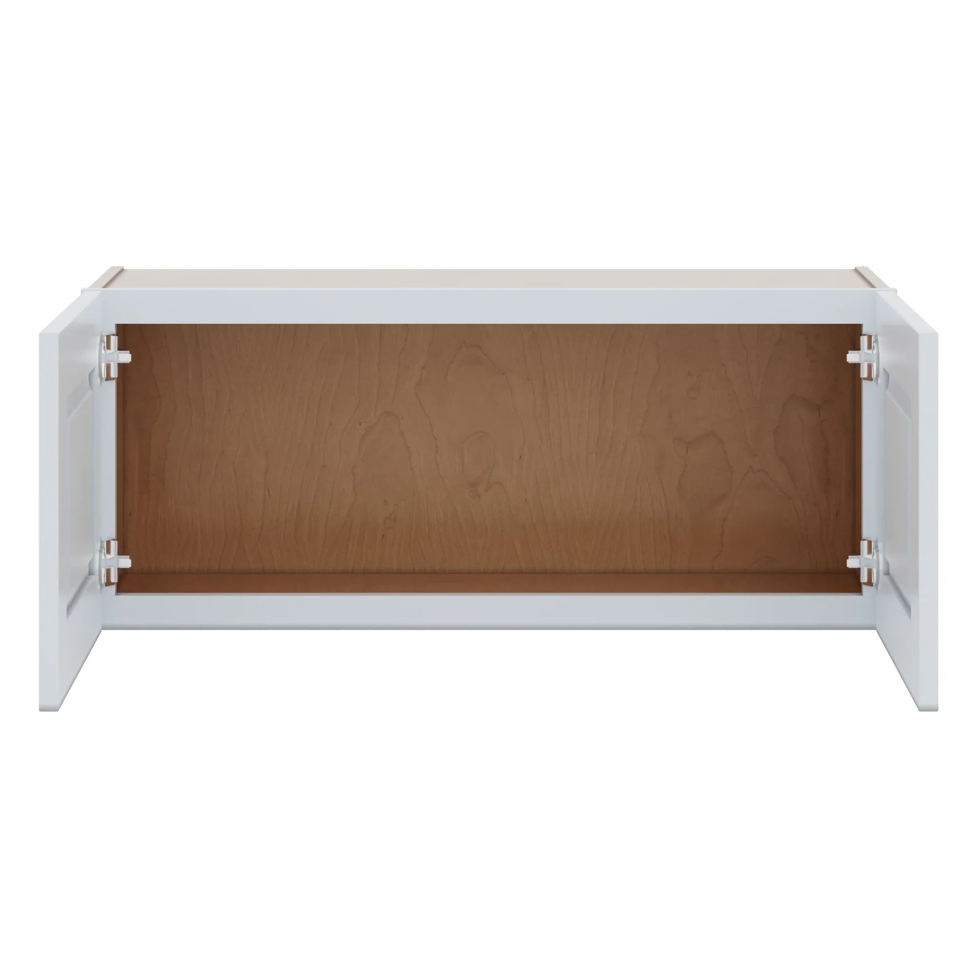 J&K White Shaker S8 Double Door Wall Cabinet   36" W x 15" H