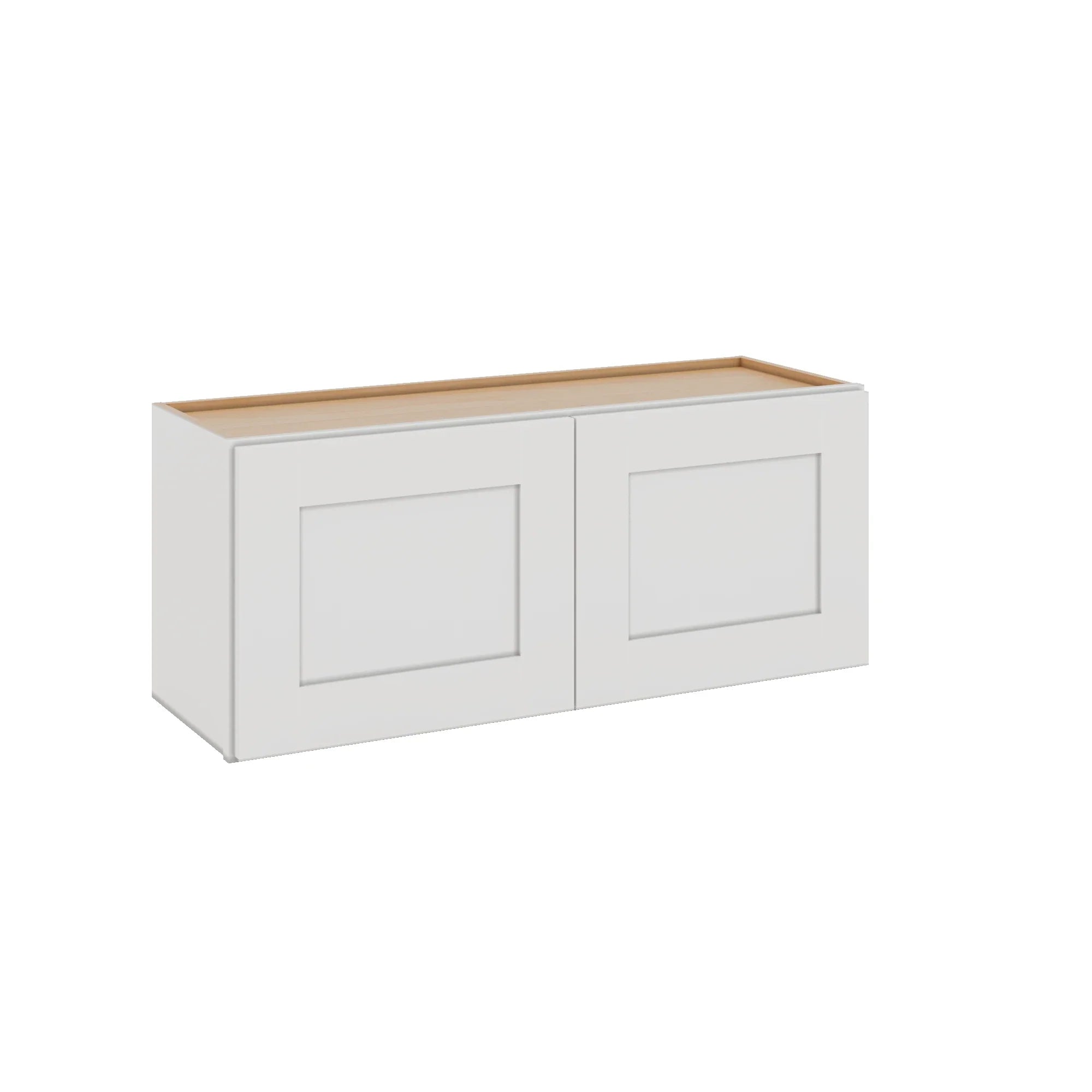 Modernform Cabinet White Shaker 36" W X 15" H X 12" D Double Door Wall Cabinet