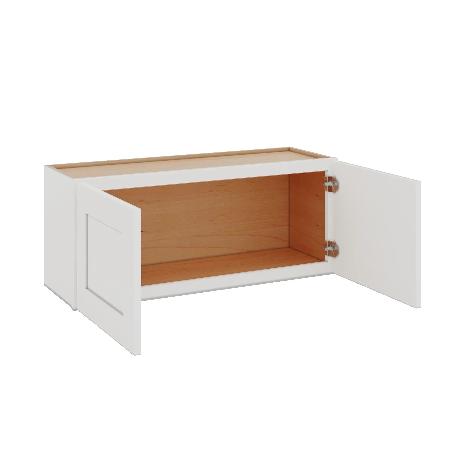 Modernform Cabinet White Shaker 36" W X 15" H X 12" D Double Door Wall Cabinet