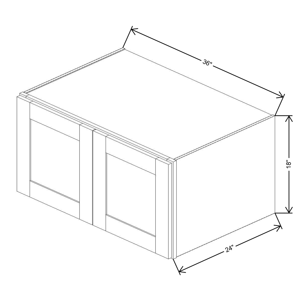 Fabuwood Allure Galaxy horizon 36"W X 18"H X 24"D Wall