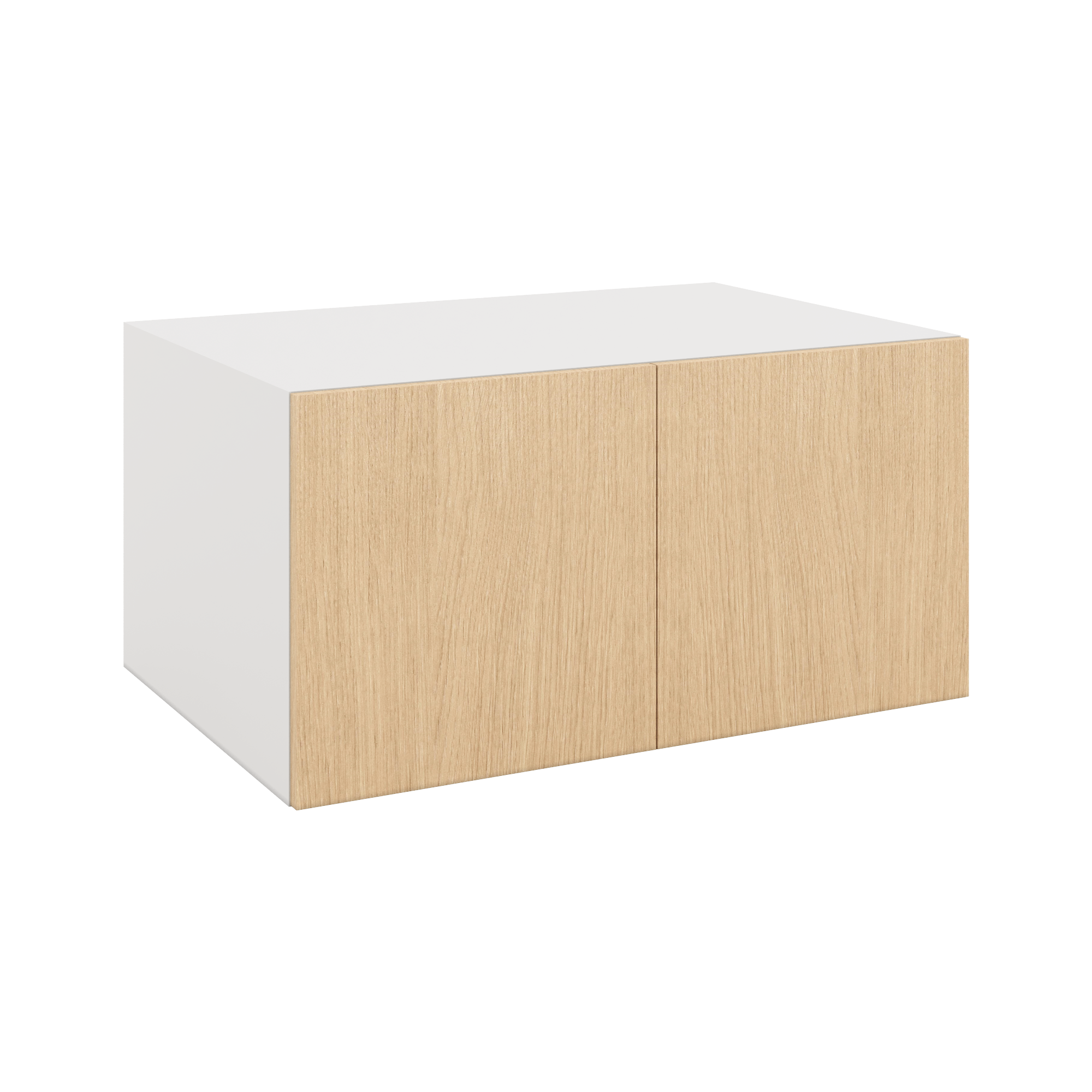 Modernform Cabinet Natural Oak 36" W X 18" H X 24" D Double Door Wall Cabinet