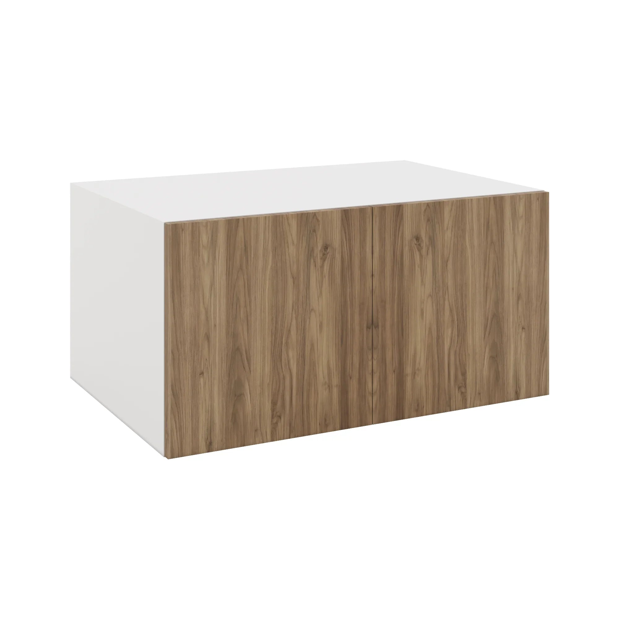 Modernform Cabinet Walnut 36" W X 18" H X 24" D Double Door Wall Cabinet
