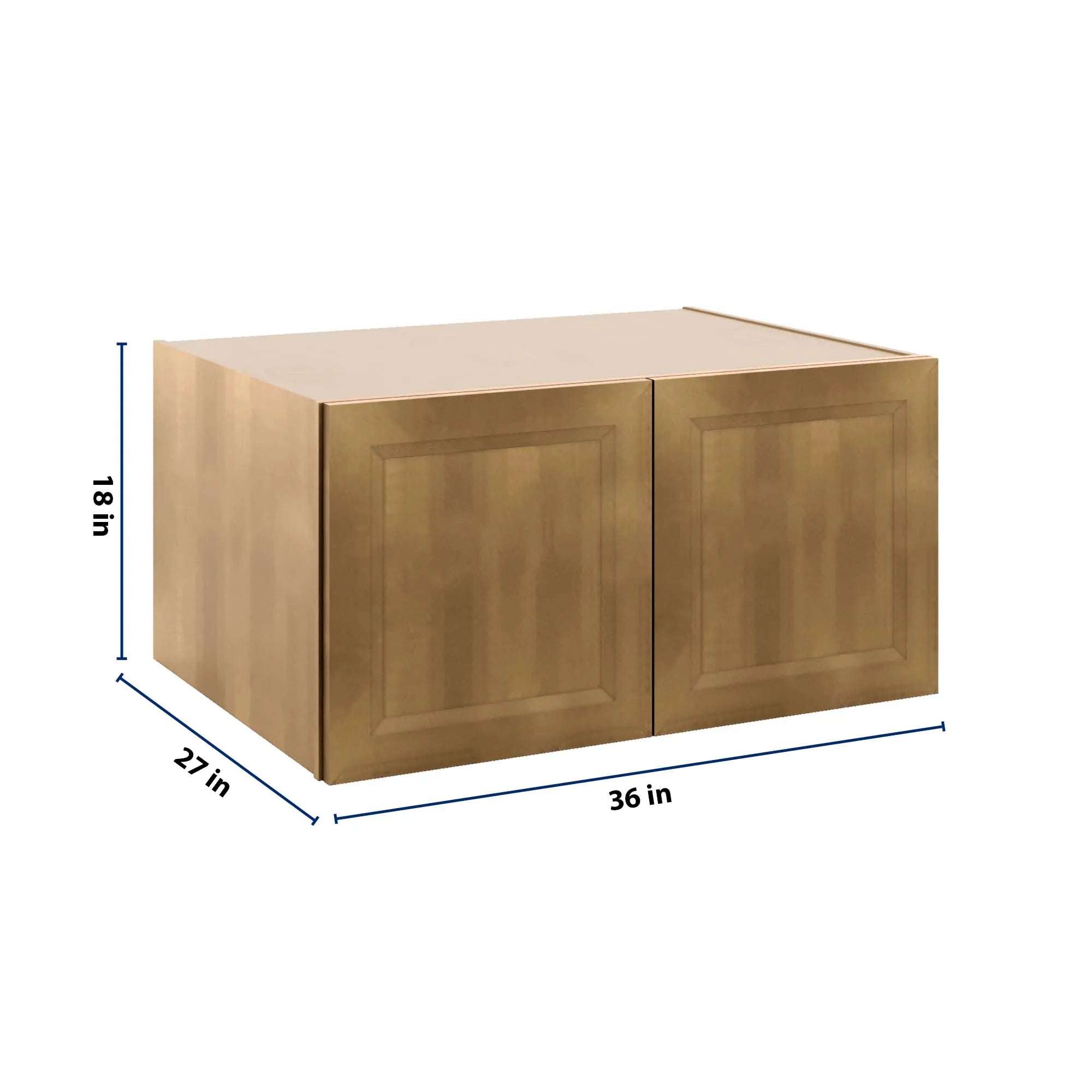 J&K Butterscotch B8 Refrigerator Wall Cabinet - 36" W x 18" H x 27" D
