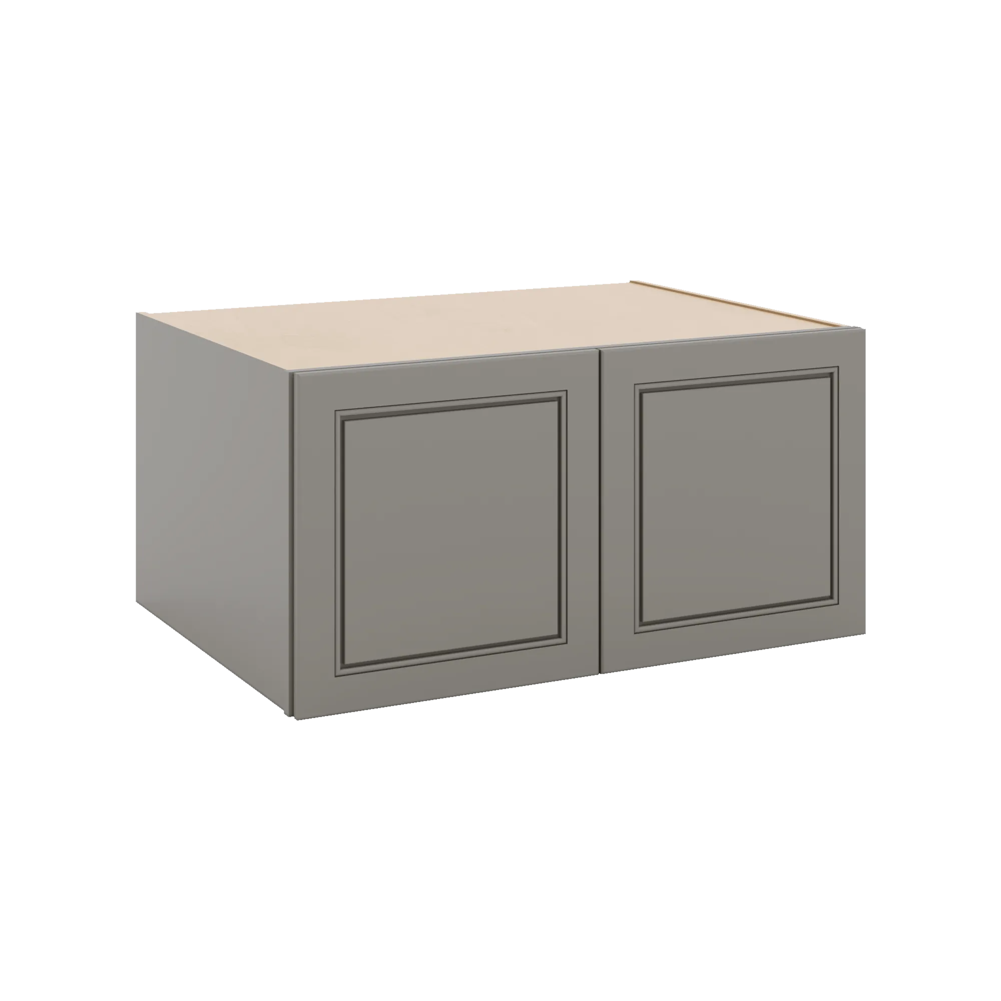 J&K Greige K3 Refrigerator Wall Cabinet - 36" W x 18" H x 27" D