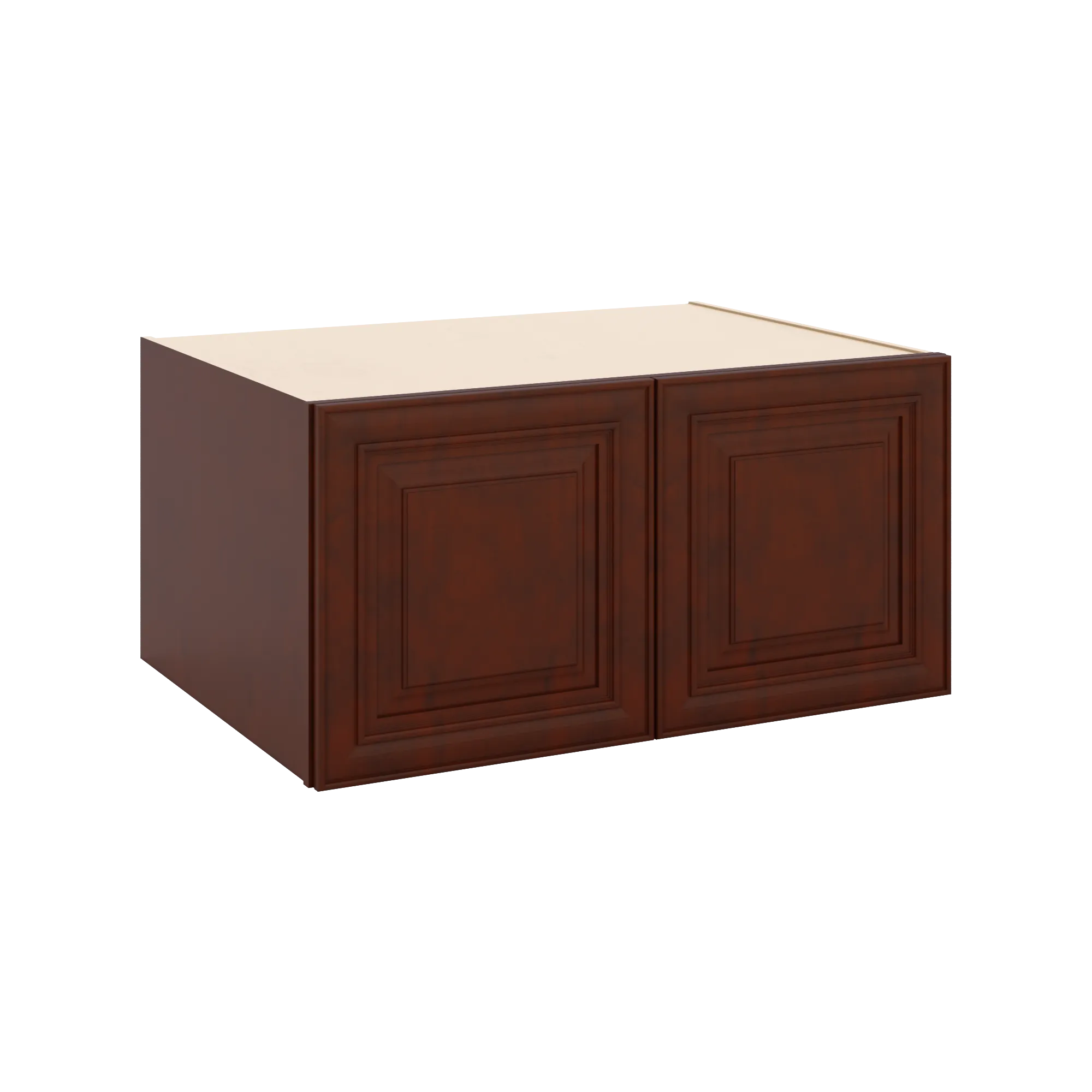 J&K Mahogany J5 Refrigerator Wall Cabinet - 36" W x 18" H x 27" D