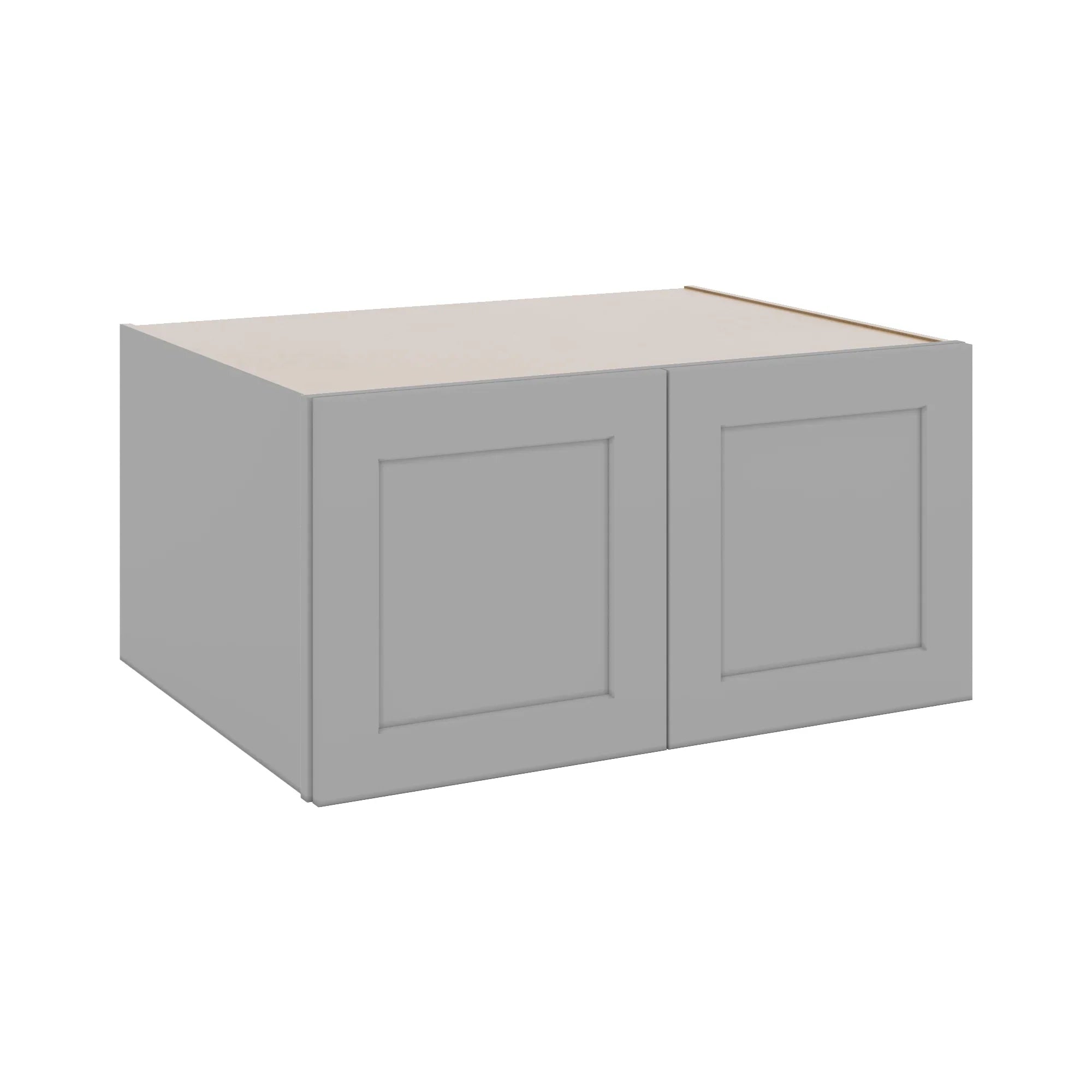 J&K Castle Grey S5 Refrigerator Wall Cabinet - 36" W x 18" H x 27" D