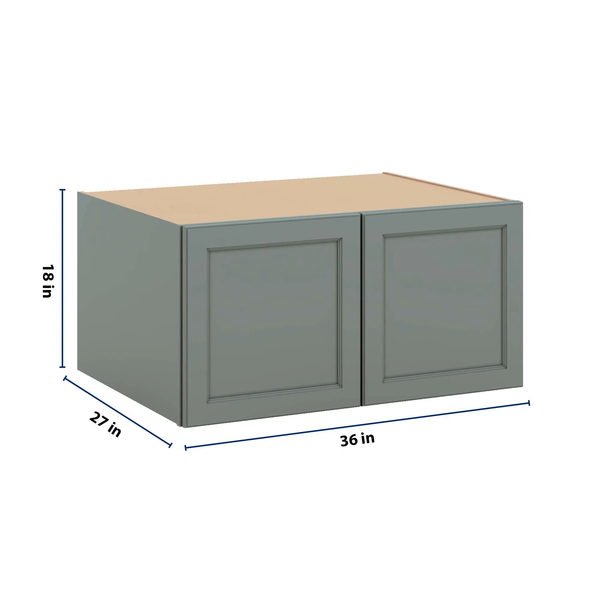 J&K Sage E3 Refrigerator Wall Cabinet - 36" W x 18" H x 27" D