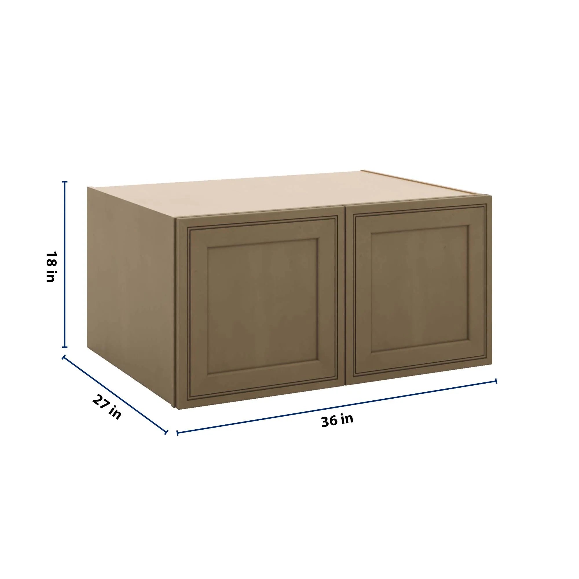 J&K Hazel H8 Refrigerator Wall Cabinet - 36" W x 18" H x 27" D