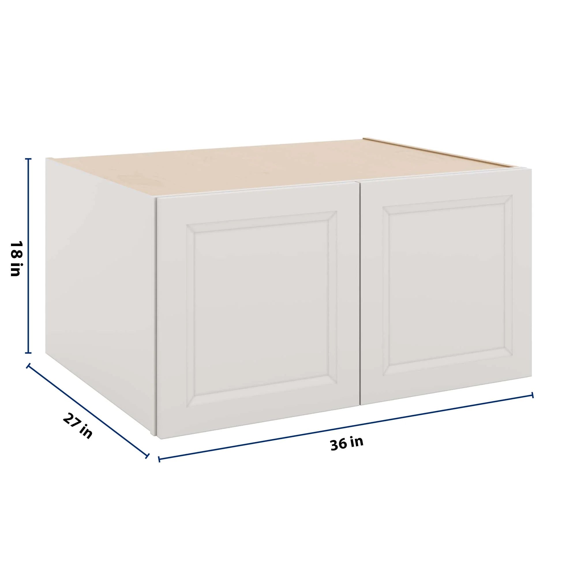 J&K Pure B5 Refrigerator Wall Cabinet - 36" W x 18" H x 27" D