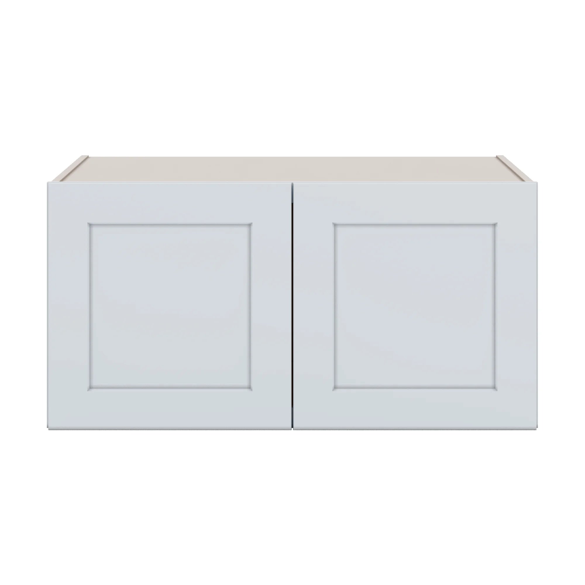 J&K White Shaker S8 Refrigerator Wall Cabinet   36" W x 18" H x 27" D