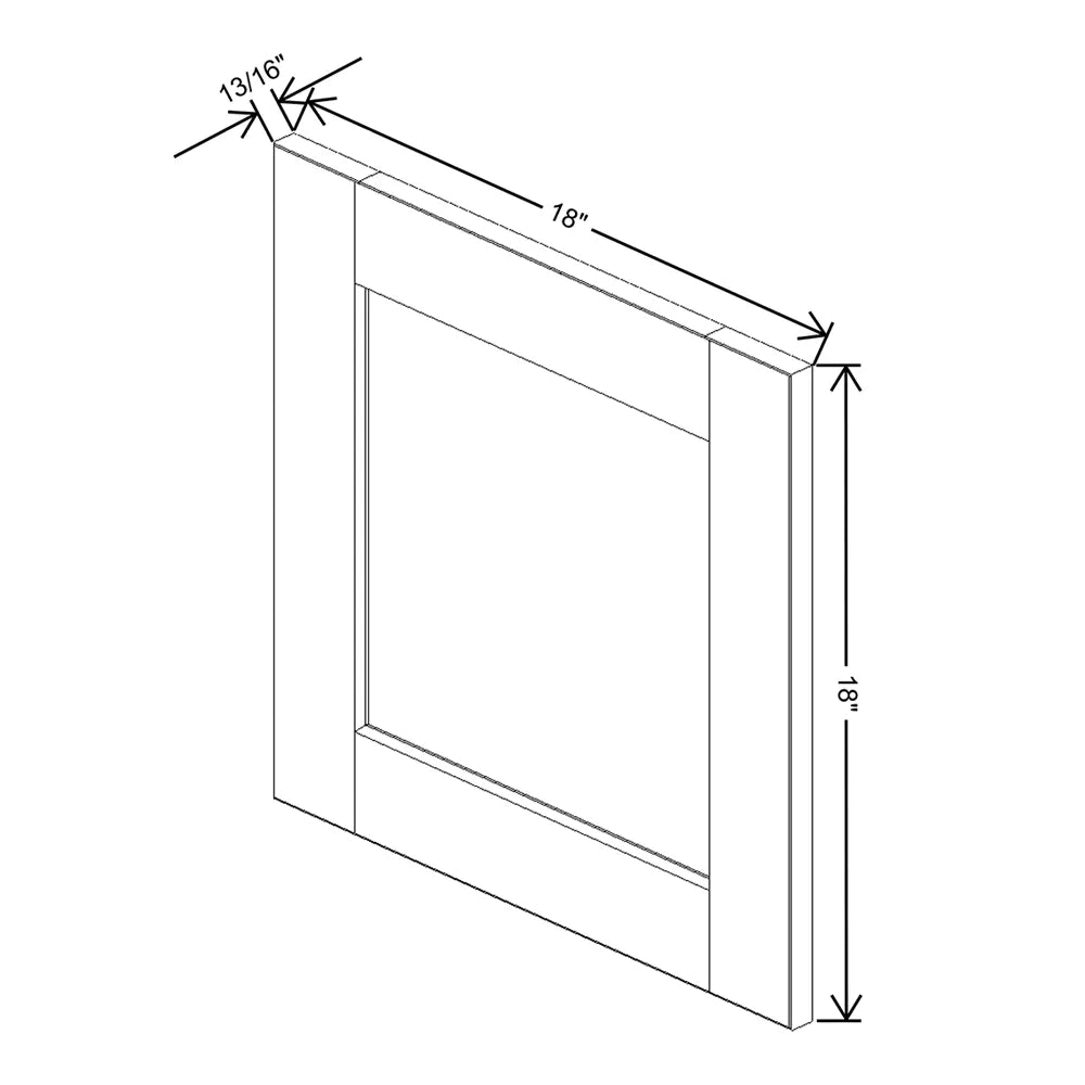 J&K Dove E1 Dummy Door Panel 18" W x 18" H