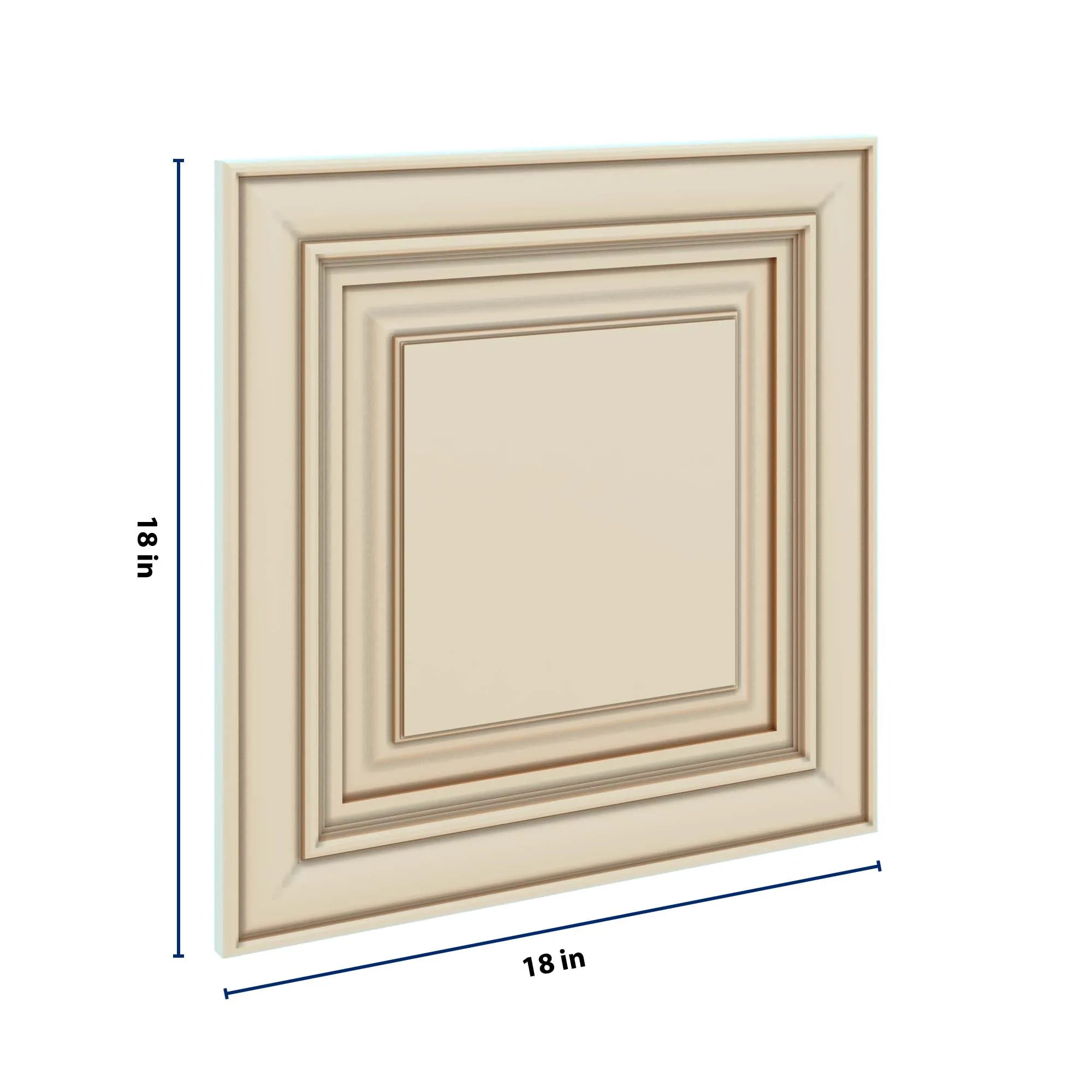 J&K Creme Glazed A7 Dummy Door Panel 18" W x 18" H
