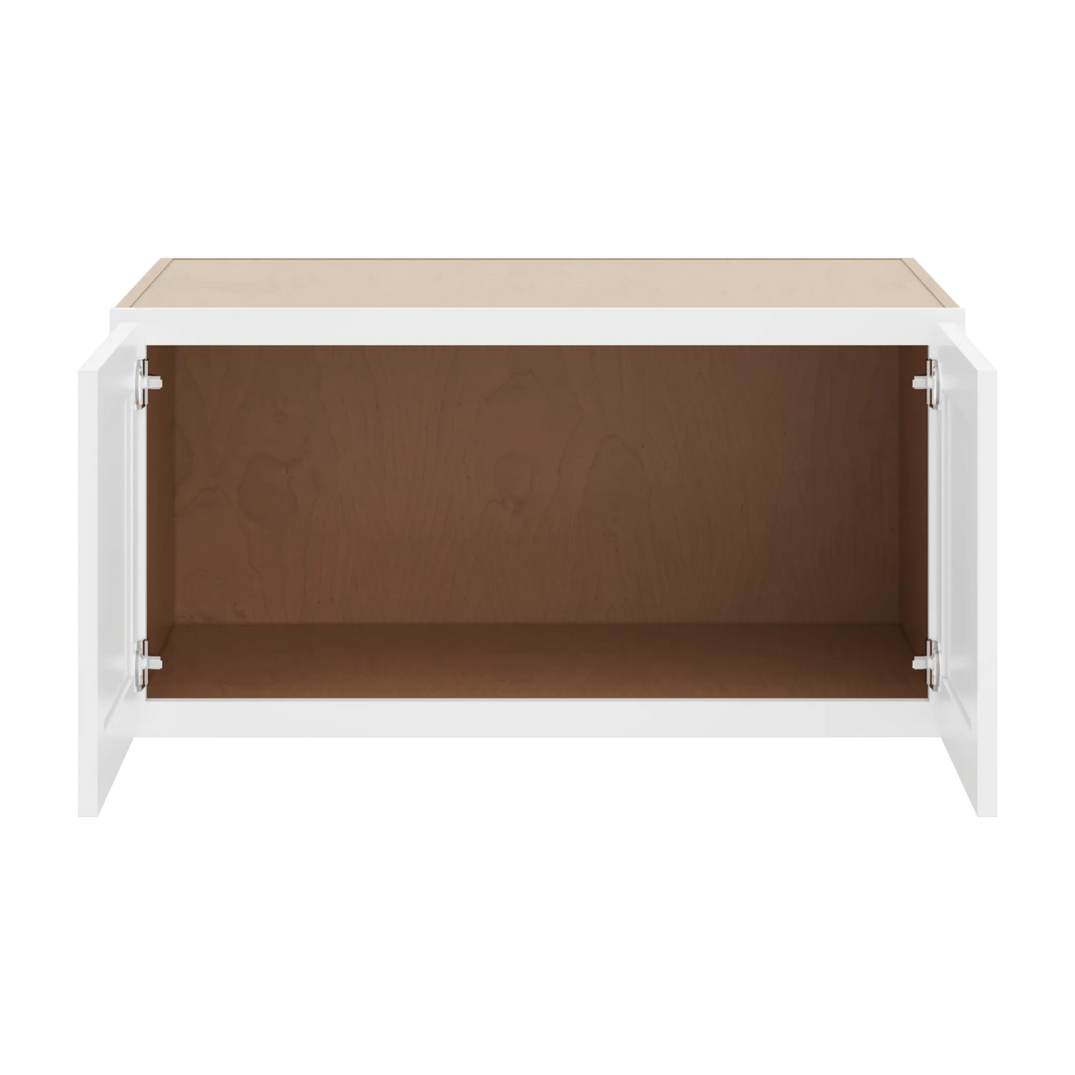 cnc luxor white 36 w x 18 h x 24 d double door wall cabinet