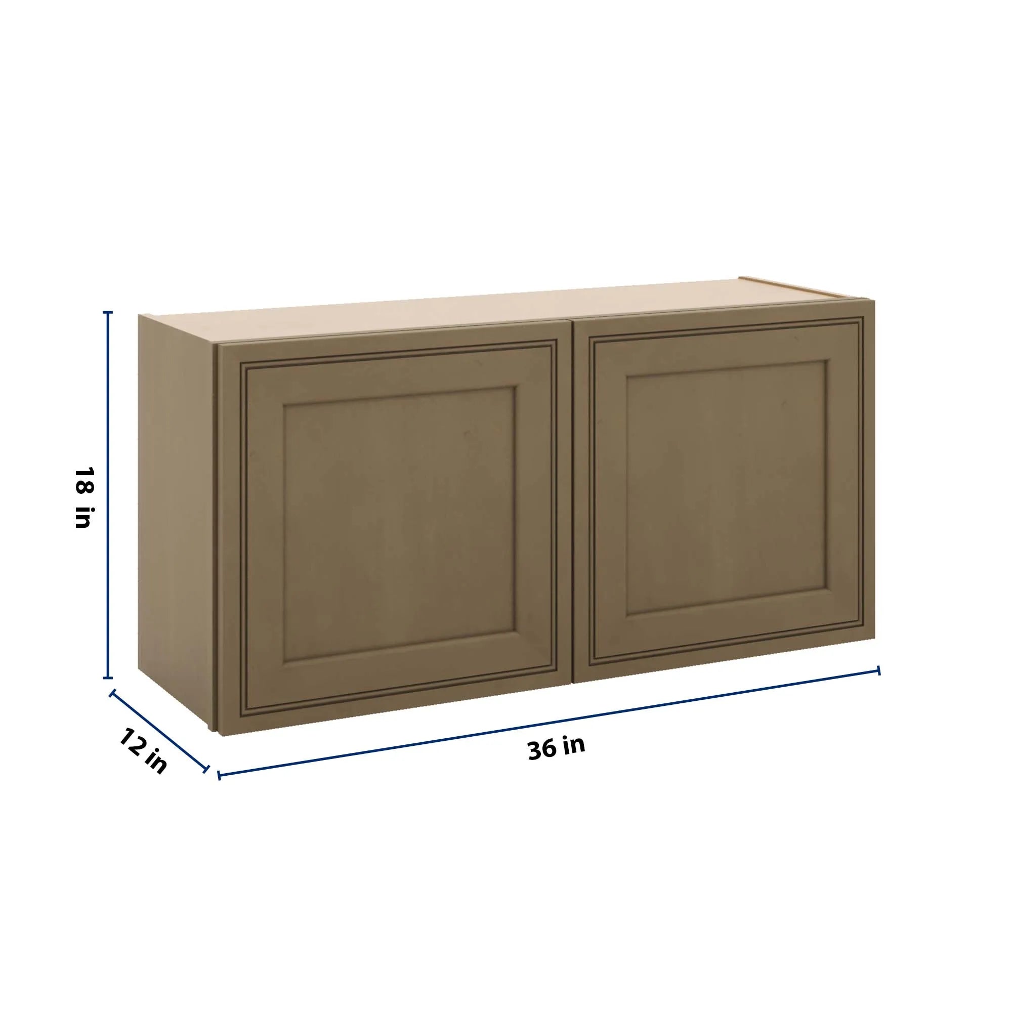 J&K Hazel H8 Double Door Wall Cabinet - 36" W x 18" H