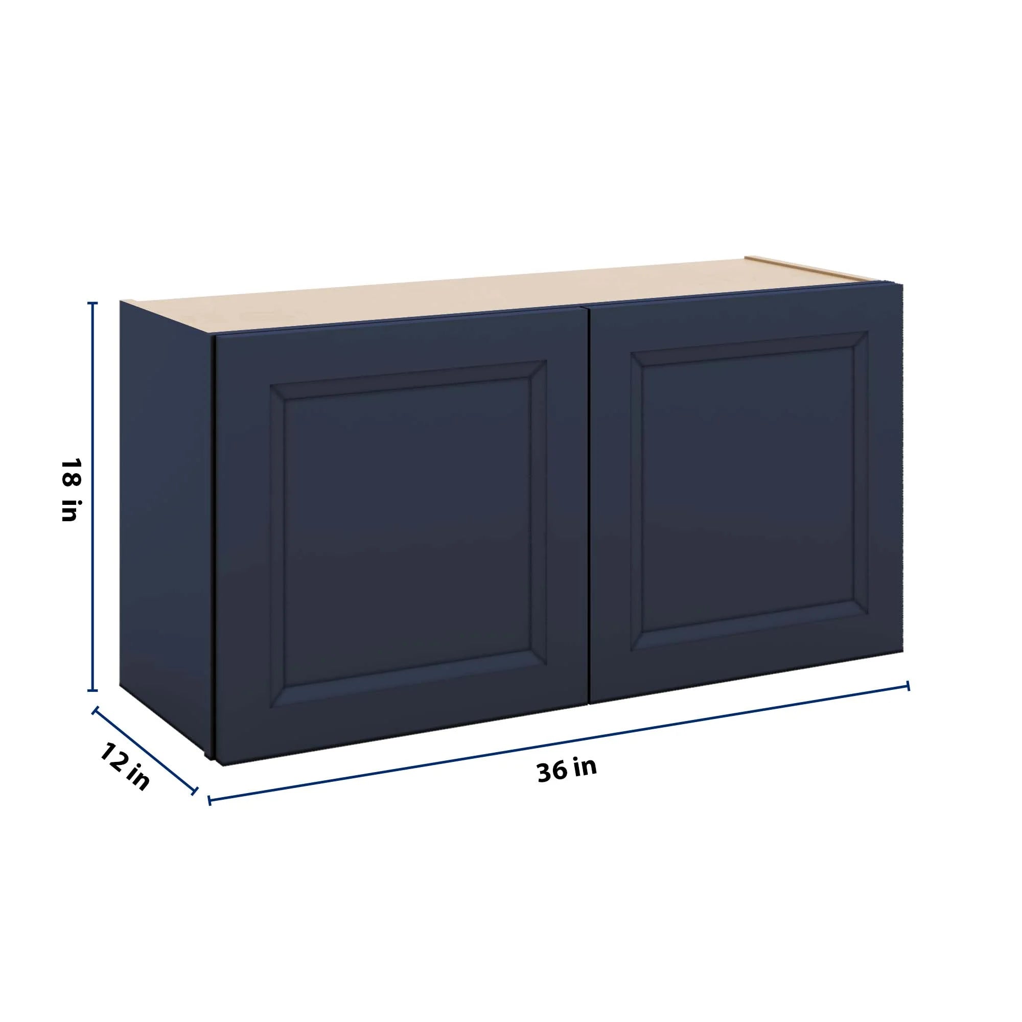 J&K Naval B7 Double Door Wall Cabinet - 36" W x 18" H