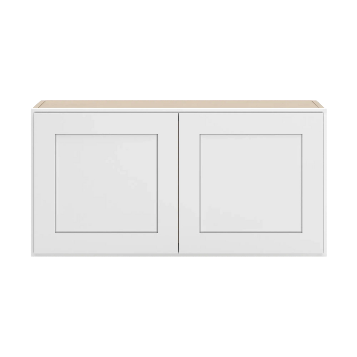 cnc luxor white 36 w x 18 h double door wall cabinet