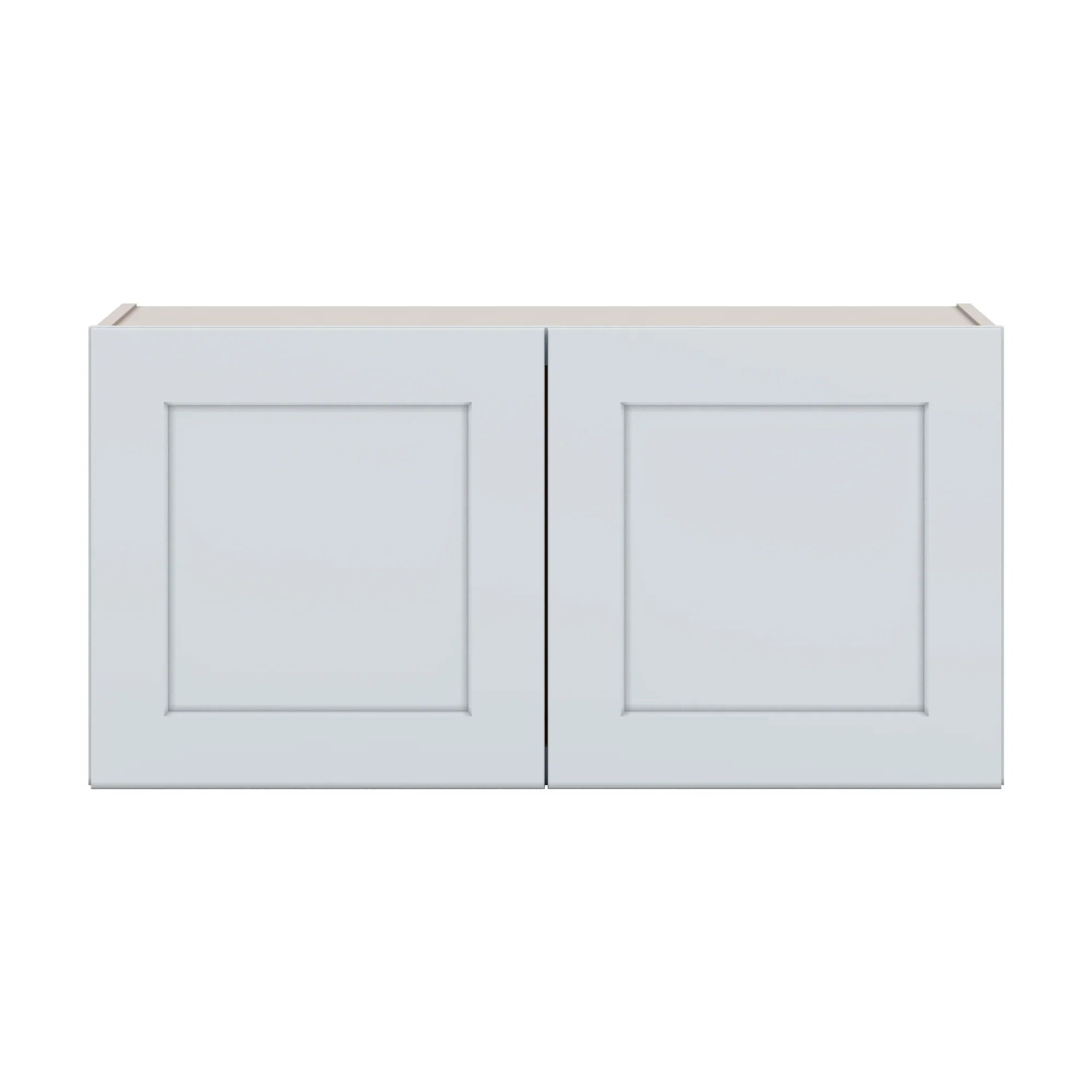 J&K White Shaker S8 Double Door Wall Cabinet   36" W x 18" H
