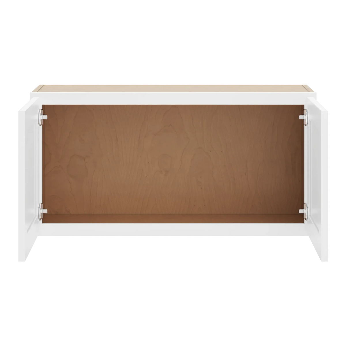 cnc luxor white 36 w x 18 h double door wall cabinet