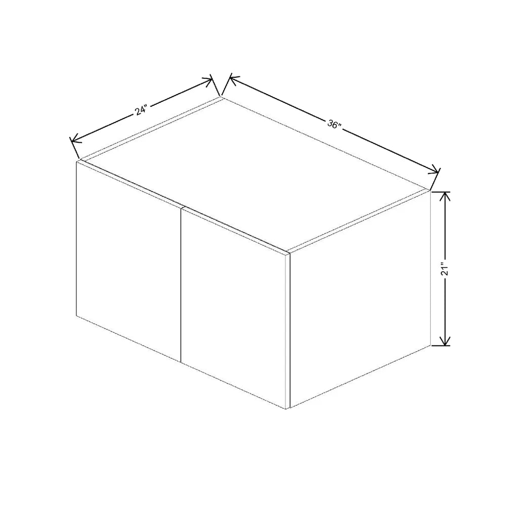 Fabuwood Illume Tuscany Olmo 3 36" W X 21" H X 24" D Double Door Wall Cabinet