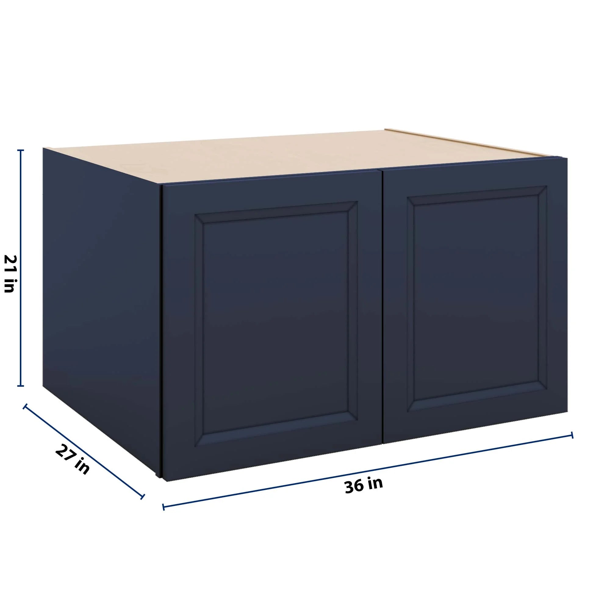 J&K Naval B7 Refrigerator Wall Cabinet - 36" W x 21" H x 27" D