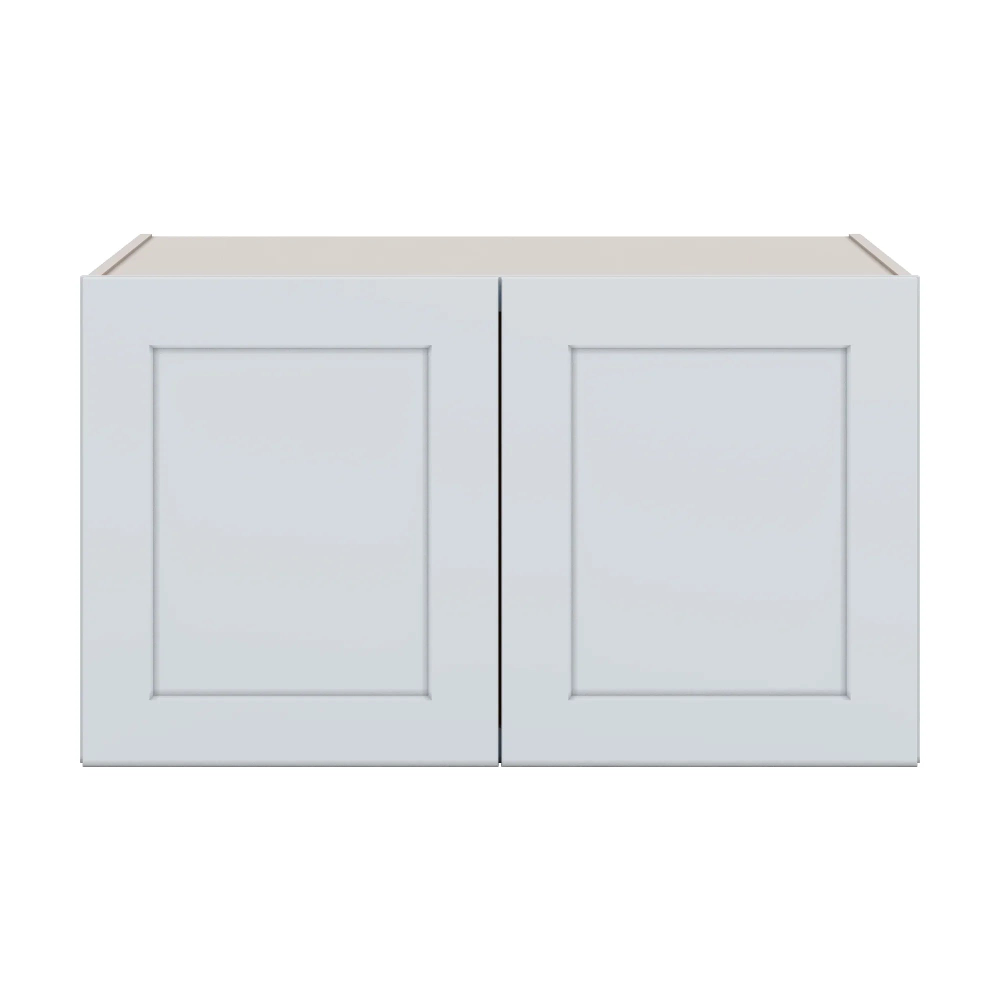J&K White Shaker S8 Refrigerator Wall Cabinet   36" W x 21" H x 27" D