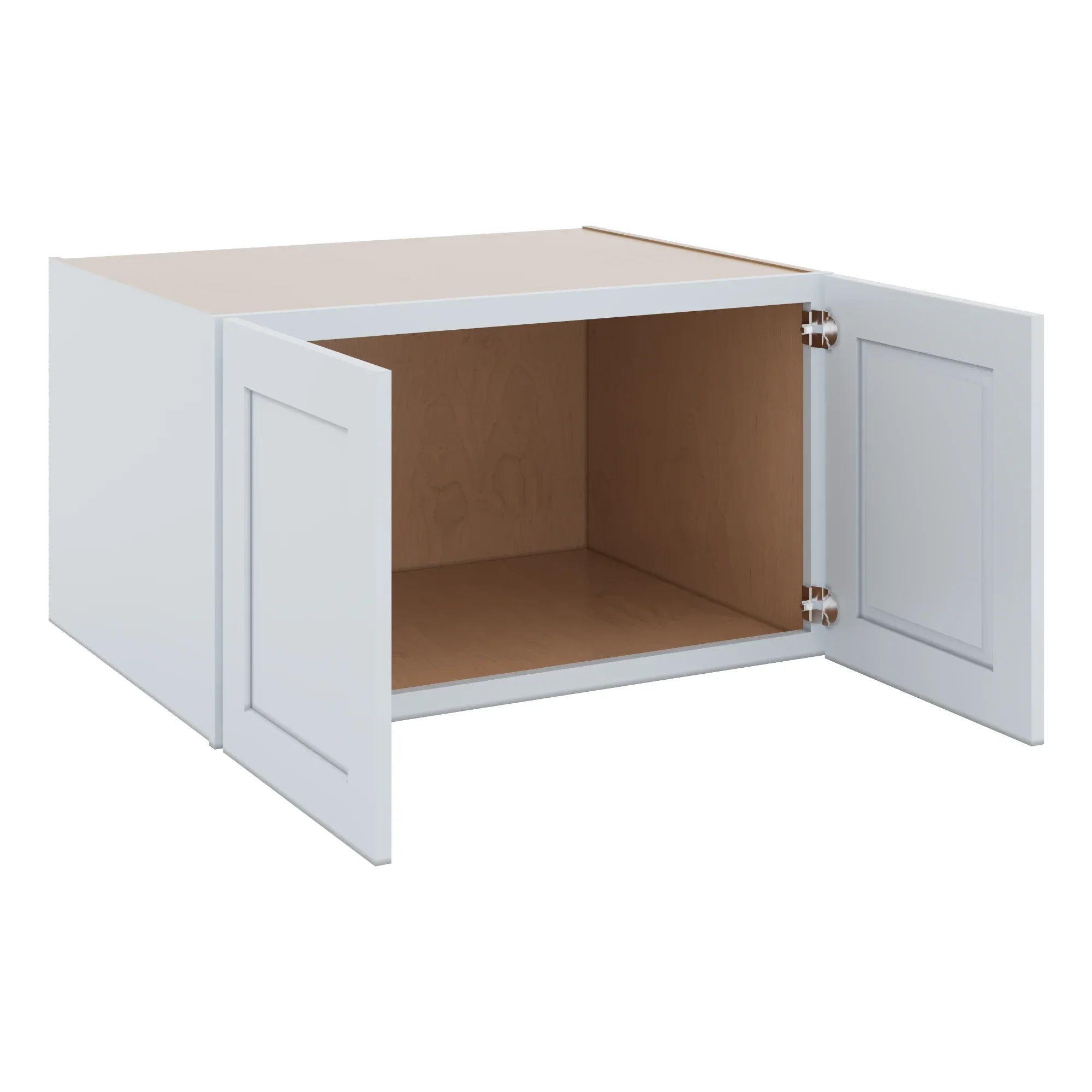 J&K White Shaker S8 Refrigerator Wall Cabinet   36" W x 21" H x 27" D