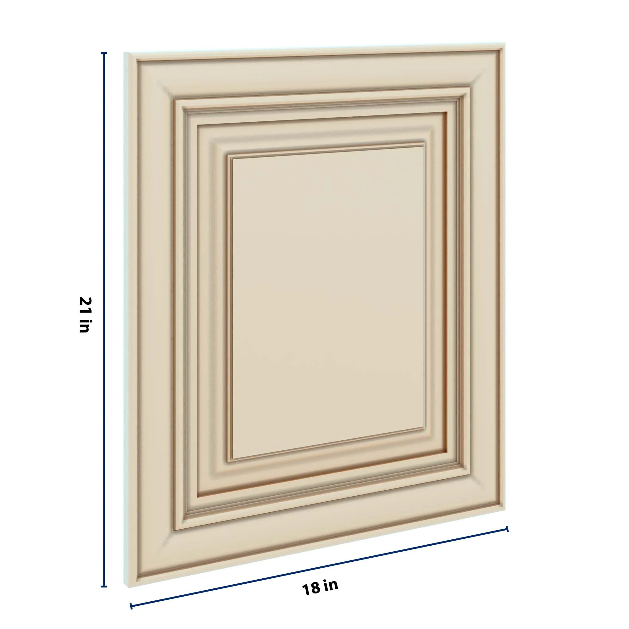 J&K Creme Glazed A7 Dummy Door Panel 18" W x 21" H
