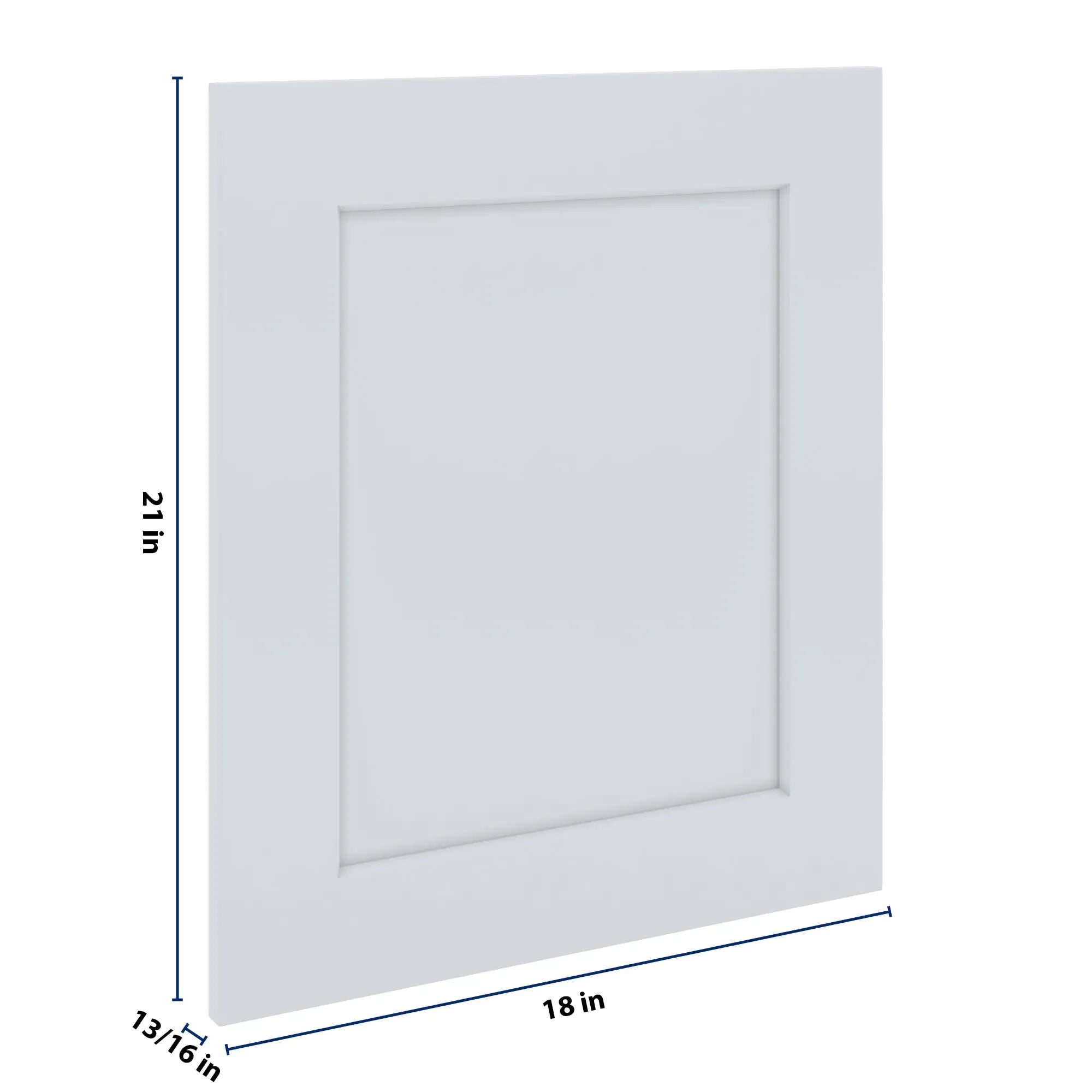 J&K White Shaker S8 Dummy Door Panel 18" W x 21" H