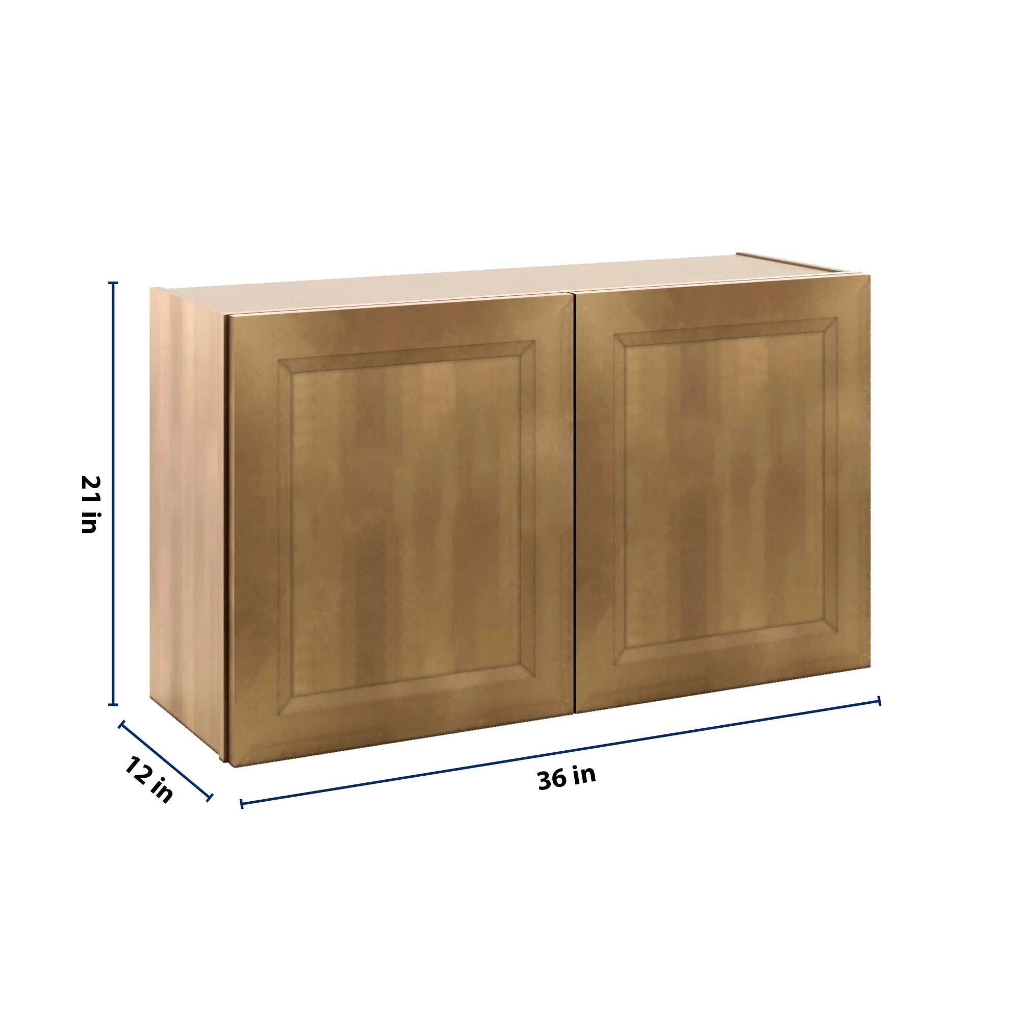 J&K Butterscotch B8 Double Door Wall Cabinet - 36" W x 21" H