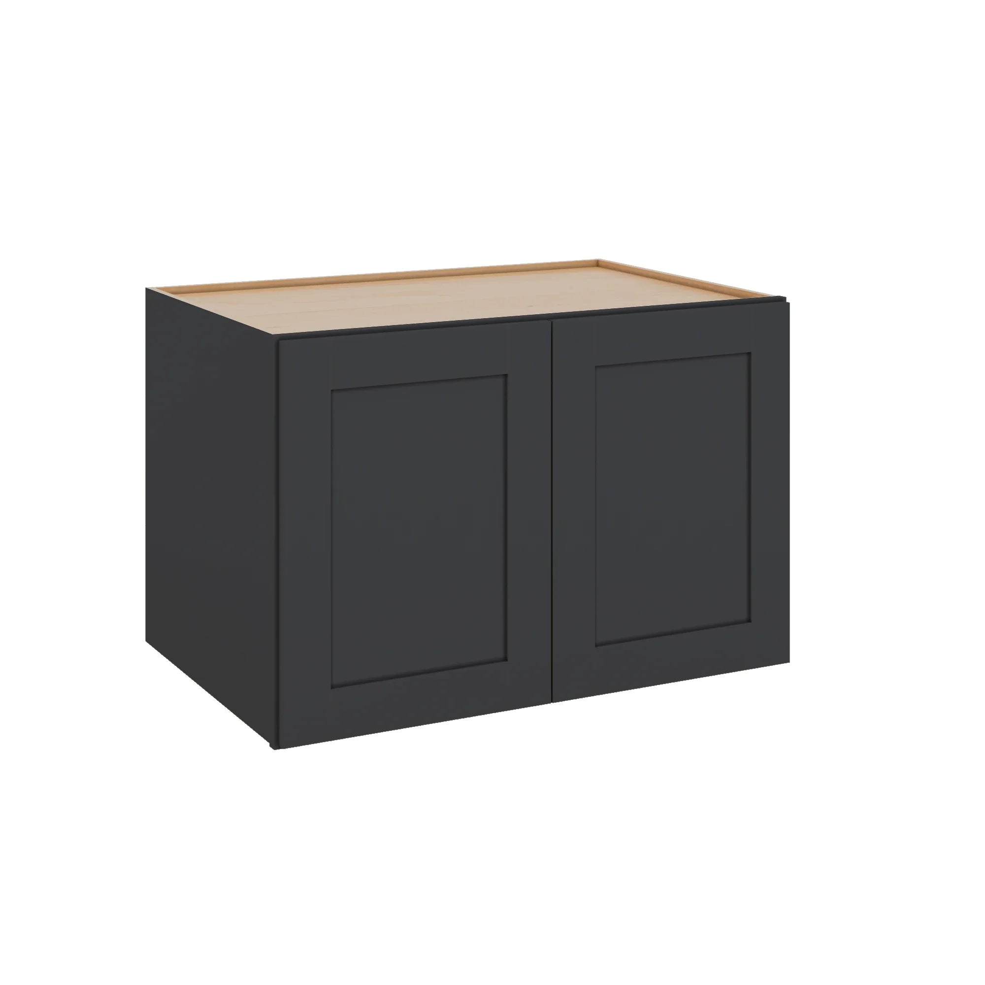 Modernform Cabinet Onyx Black Shaker 36" W X 24" H X 24" D Double Door Wall Cabinet