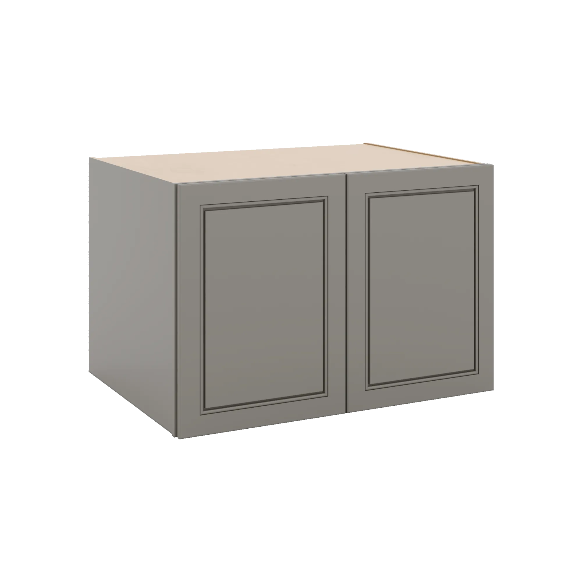 J&K Greige K3 Refrigerator Wall Cabinet - 36" W x 24" H x 27" D