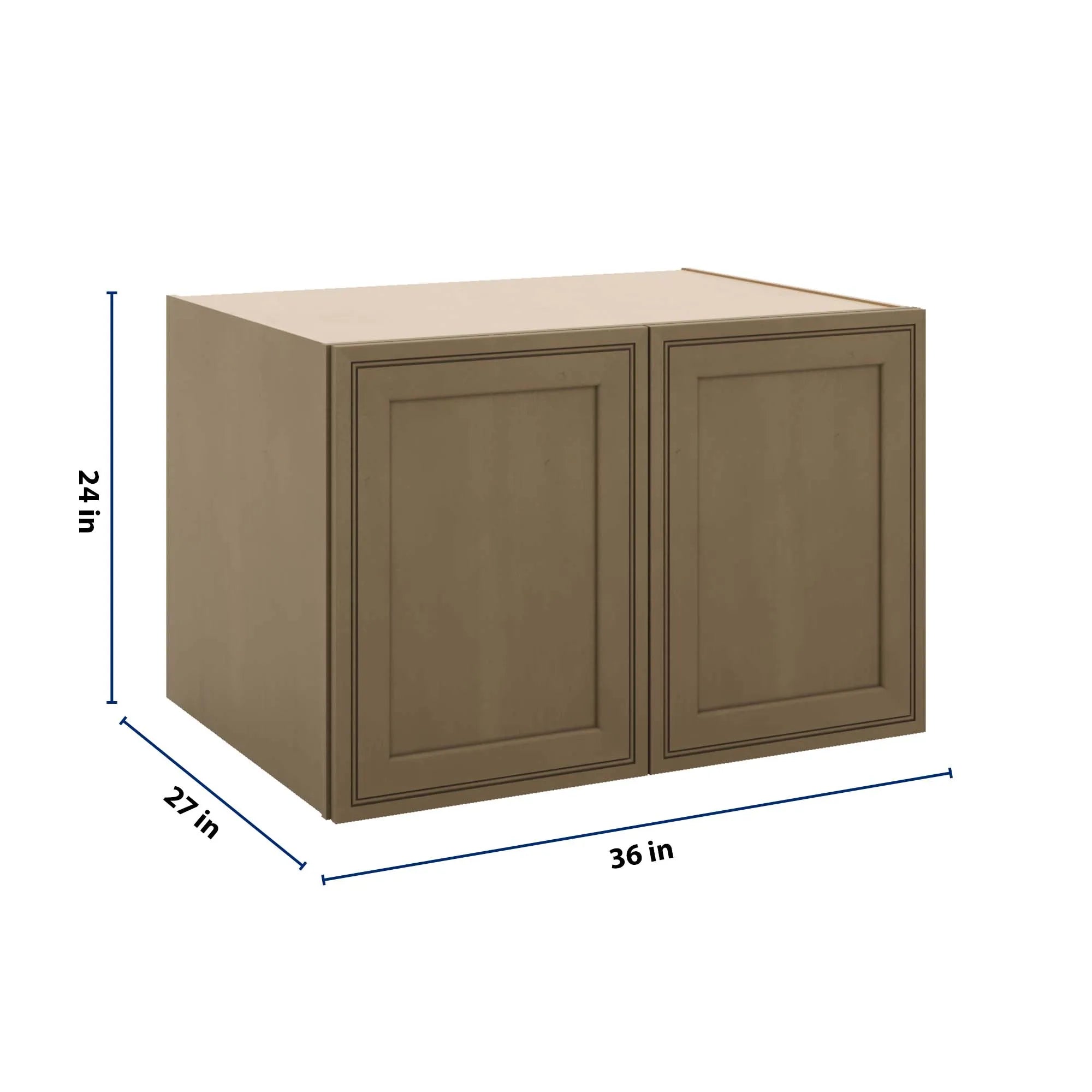 J&K Hazel H8 Refrigerator Wall Cabinet - 36" W x 24" H x 27" D