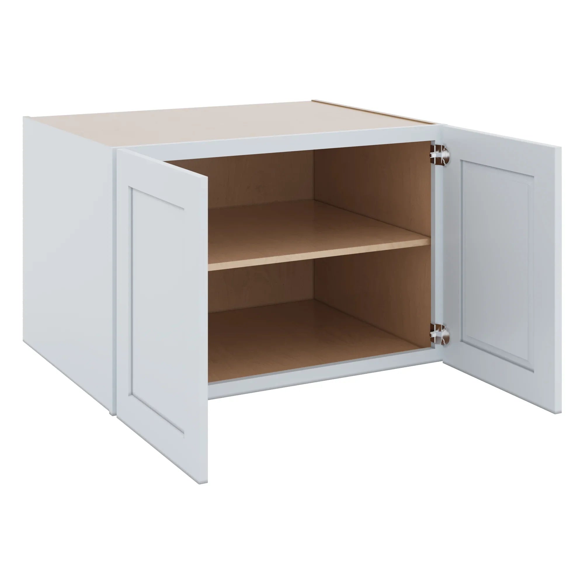 J&K White Shaker S8 Refrigerator Wall Cabinet   36" W x 24" H x 27" D